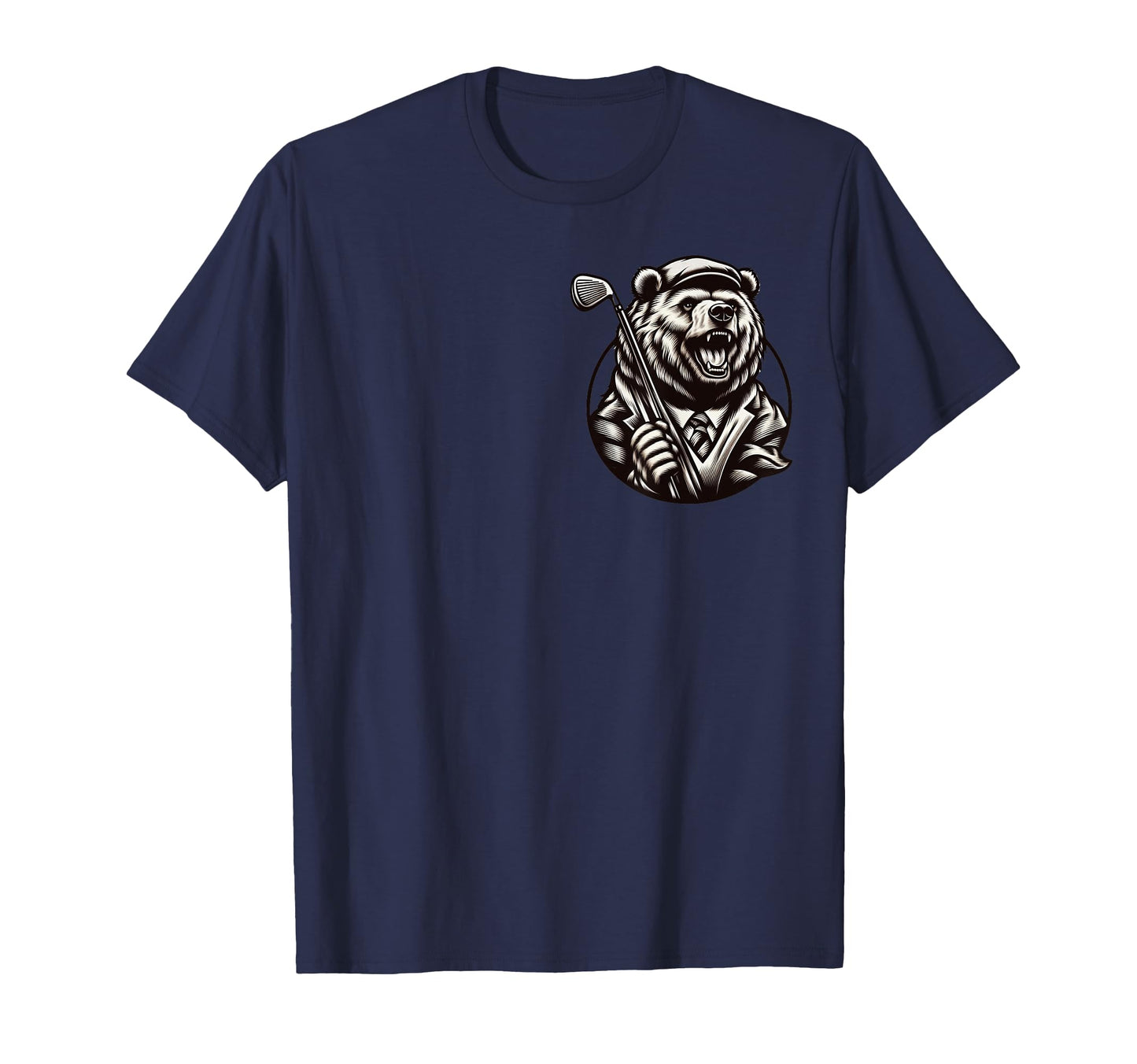 Funny Gree Bear Golfer Hunor Bear T-Shirt - Casual Everyday Wear Men Women - T-Shirt, Sweatshirt, Hoodie