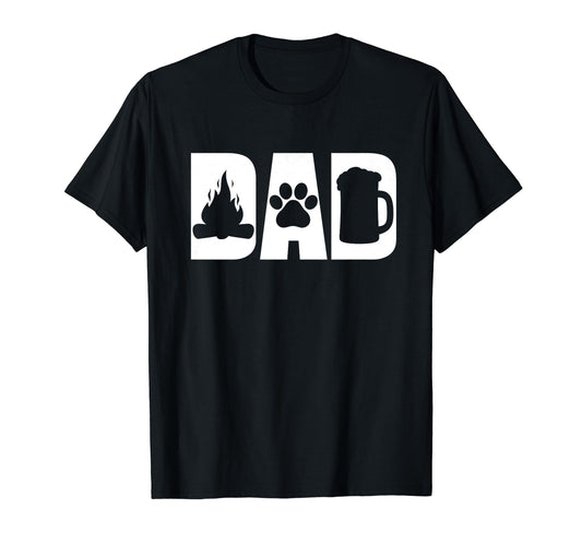 Best Camping Beer Lovin Dog Dad T-Shirt - Casual Everyday Wear Unisex - T-Shirt, Sweatshirt, Hoodie