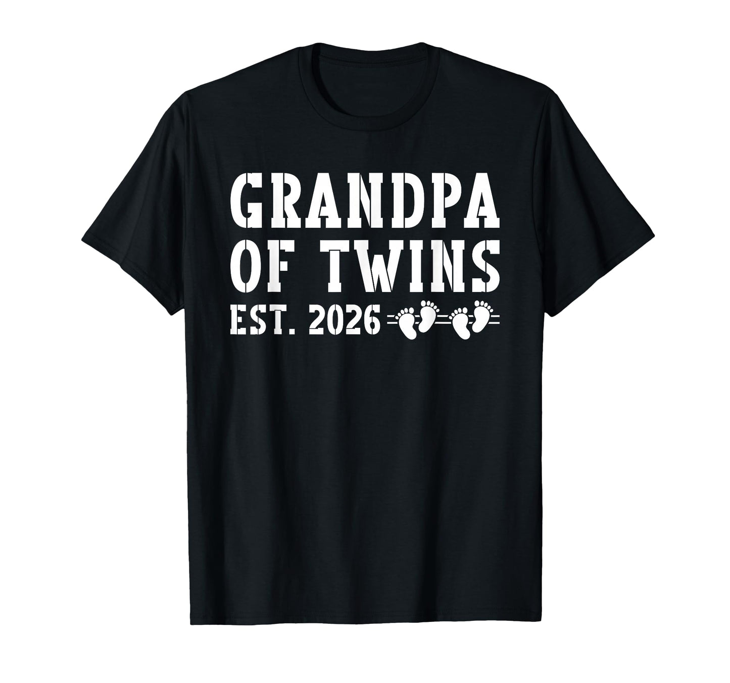 Grandpa Twins Est 2026 Promoted To T-Shirt - Unique Graphic Men Women - T-Shirt, Sweatshirt, Hoodie