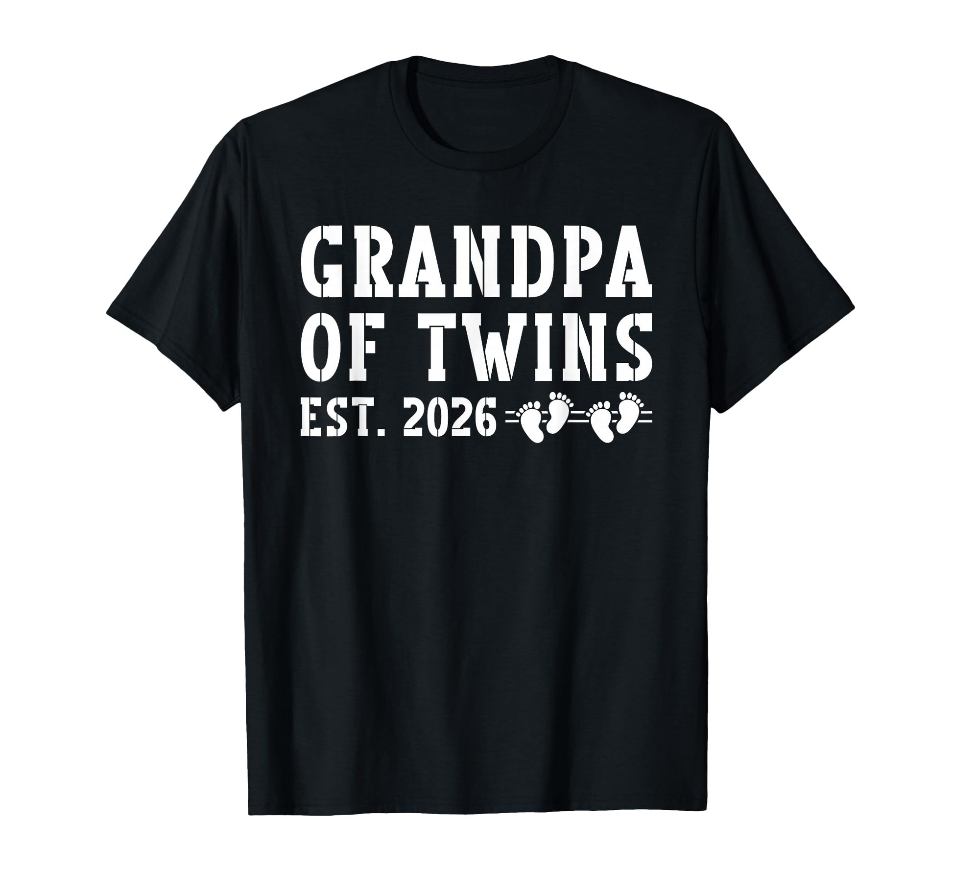 Grandpa Twins Est 2026 Promoted To T-Shirt - Unique Graphic Men Women - T-Shirt, Sweatshirt, Hoodie