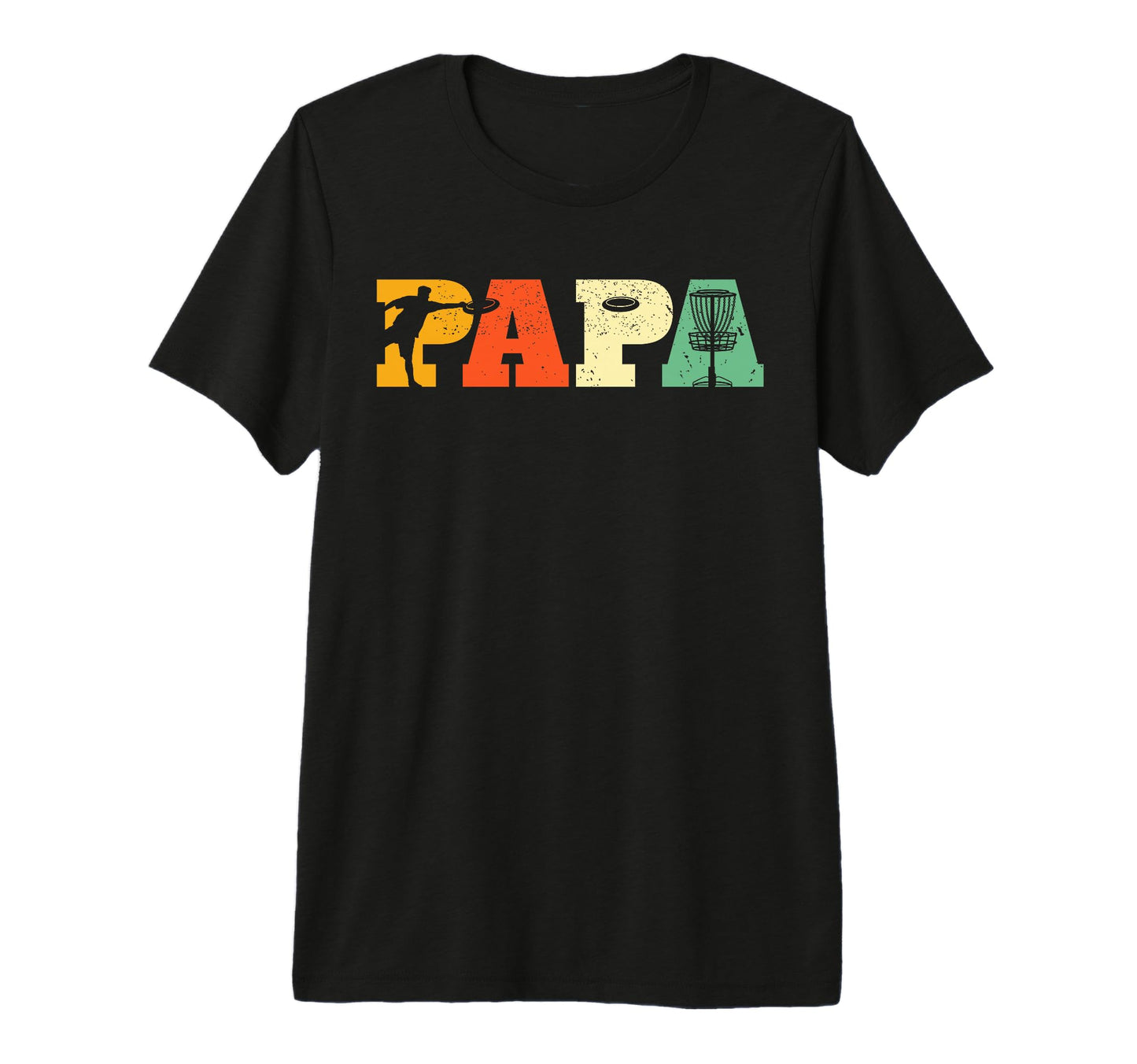 Papa Disc Golf Lover Frisbee Golfing Dad T-Shirt - Graphic Print Men Women - T-Shirt, Sweatshirt, Hoodie