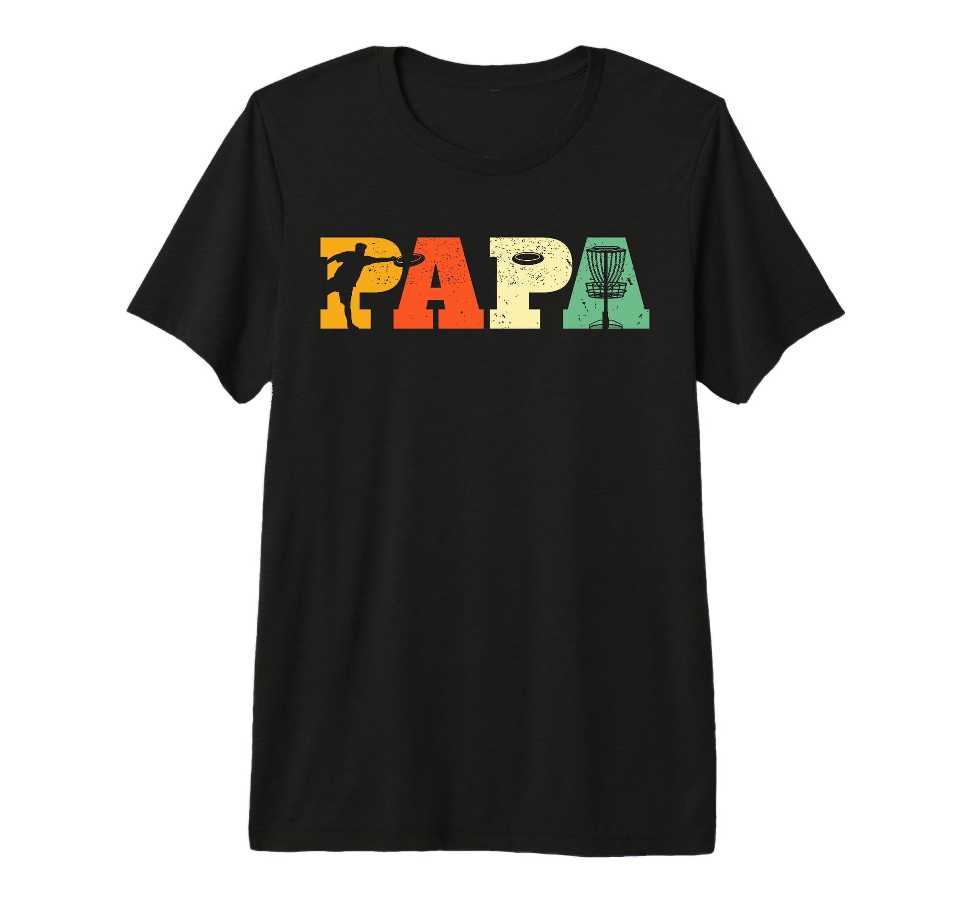 Papa Disc Golf Lover Frisbee Golfing Dad T-Shirt - Graphic Print Men Women - T-Shirt, Sweatshirt, Hoodie