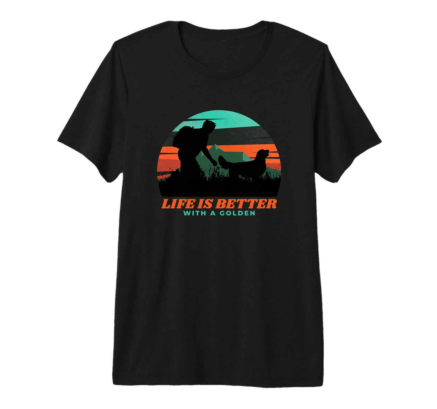 Mens Life Is Better Golden Retriever Funny T-Shirt - Unique Graphic Unisex - T-Shirt, Sweatshirt, Hoodie