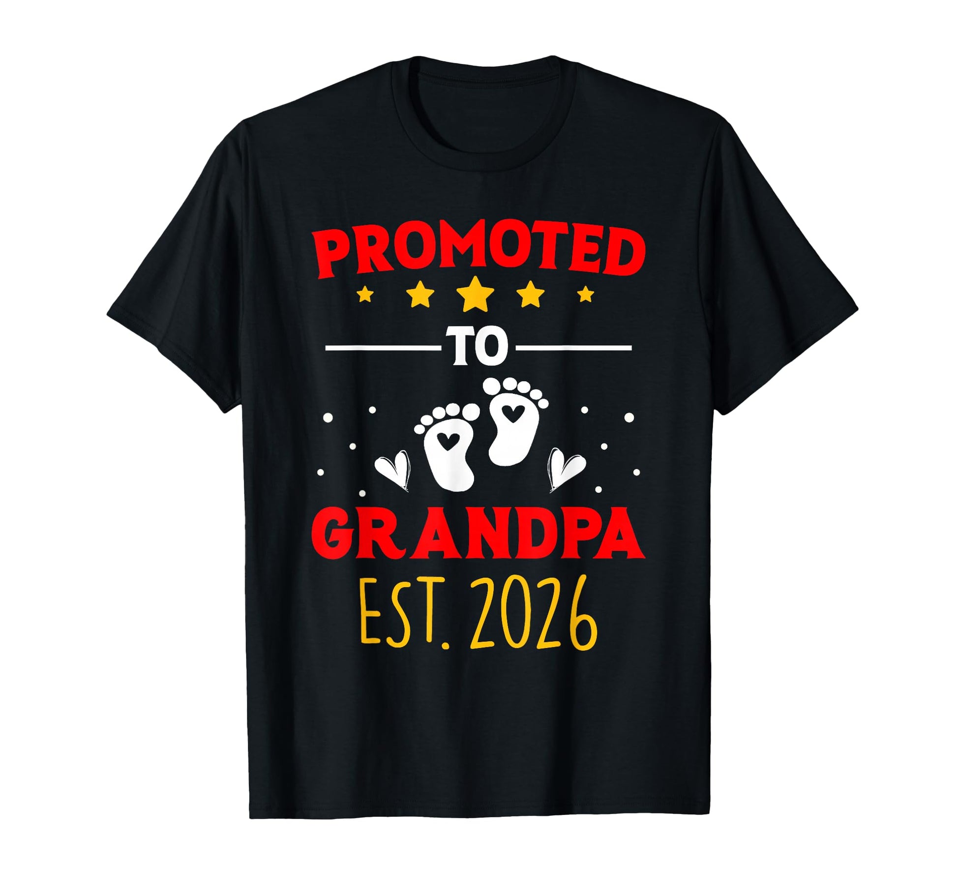Funny Promoted To Grandpa 2026 T-Shirt - Aesthetic Graphic for Adults - T-Shirt, Sweatshirt, Hoodie
