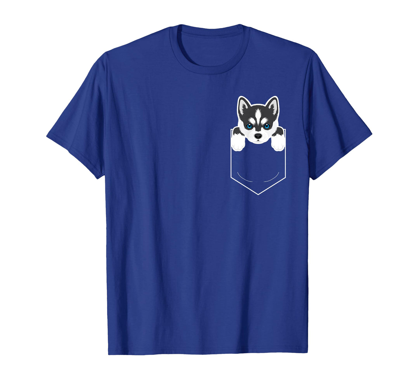 Siberian Husky My Pocket Dog Owner T-Shirt - Fun Novelty Design for Adults - T-Shirt, Sweatshirt, Hoodie
