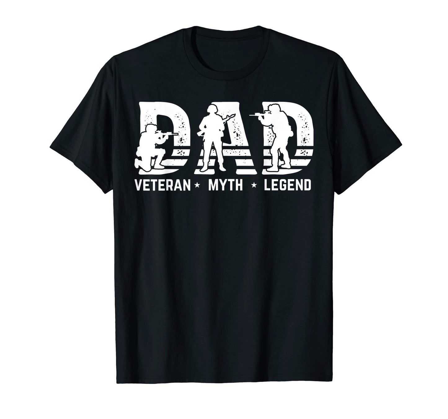 Mens Dad Veteran Myth Legend T-Shirt - Casual Everyday Wear Men Women - T-Shirt, Sweatshirt, Hoodie
