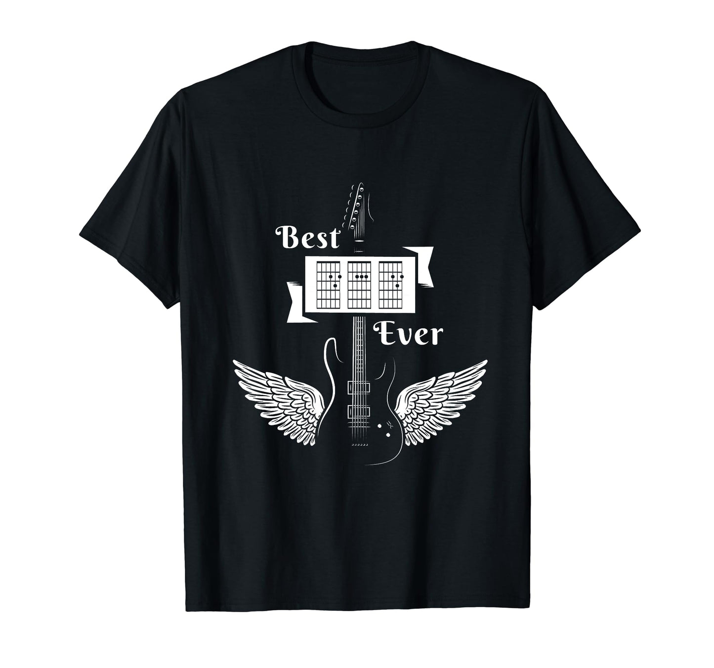 Fathers Day Best Dad Ever Guitar T-Shirt - Fun Novelty Design Men Women - T-Shirt, Sweatshirt, Hoodie