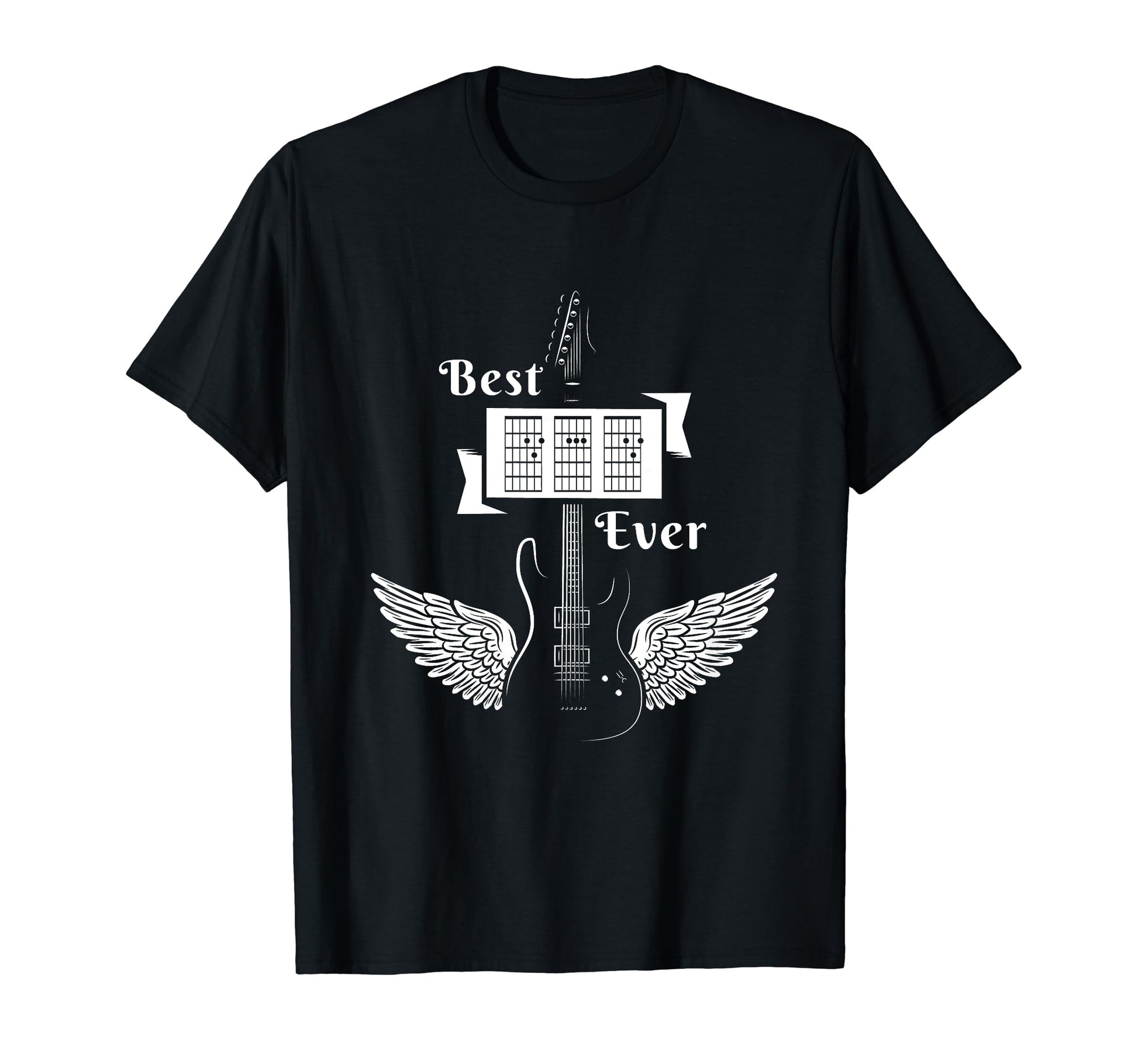 Fathers Day Best Dad Ever Guitar T-Shirt - Fun Novelty Design Men Women - T-Shirt, Sweatshirt, Hoodie