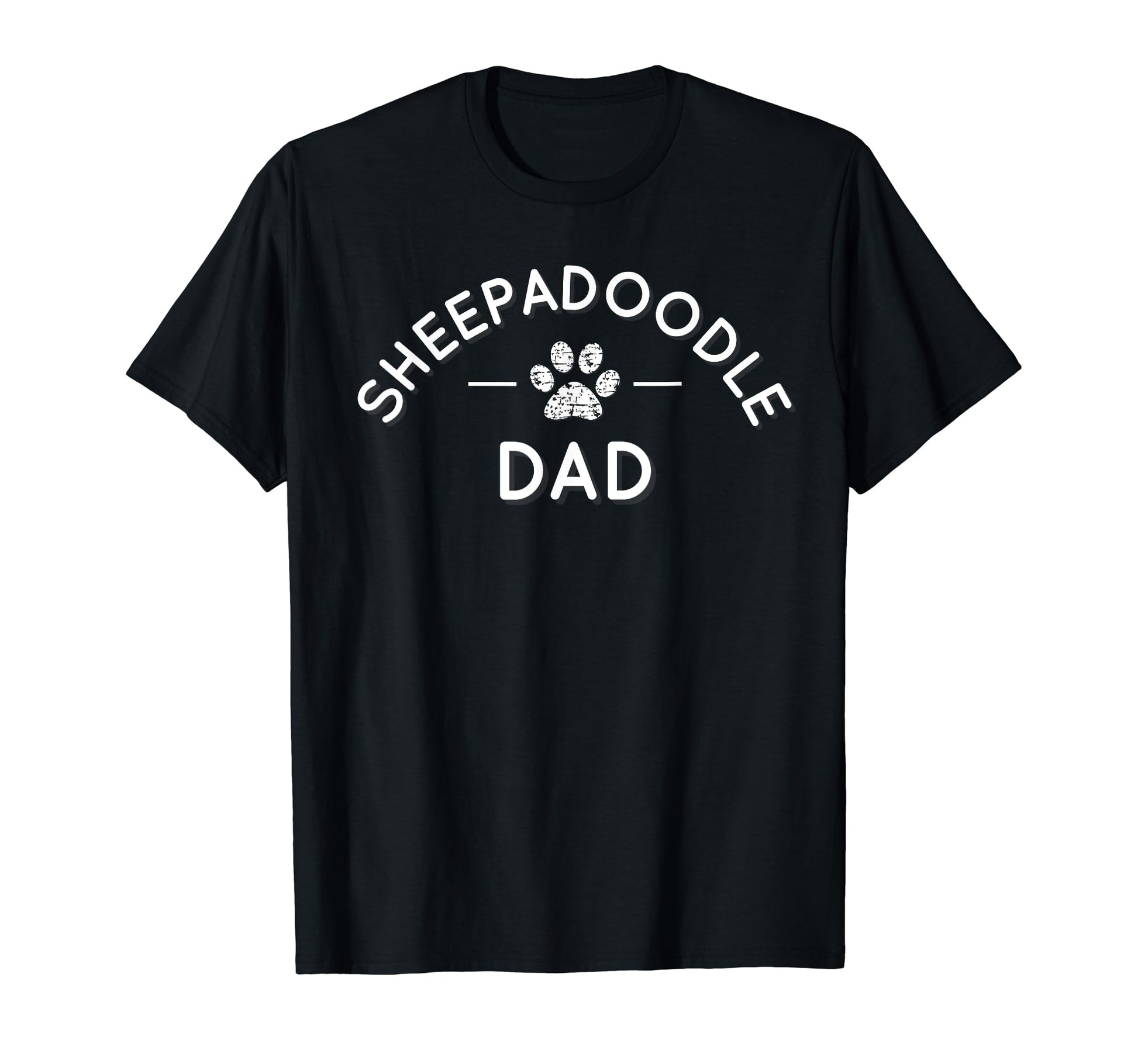Sheepadoodle Dad Paw T-Shirt - Graphic Print for Adults - T-Shirt, Sweatshirt, Hoodie