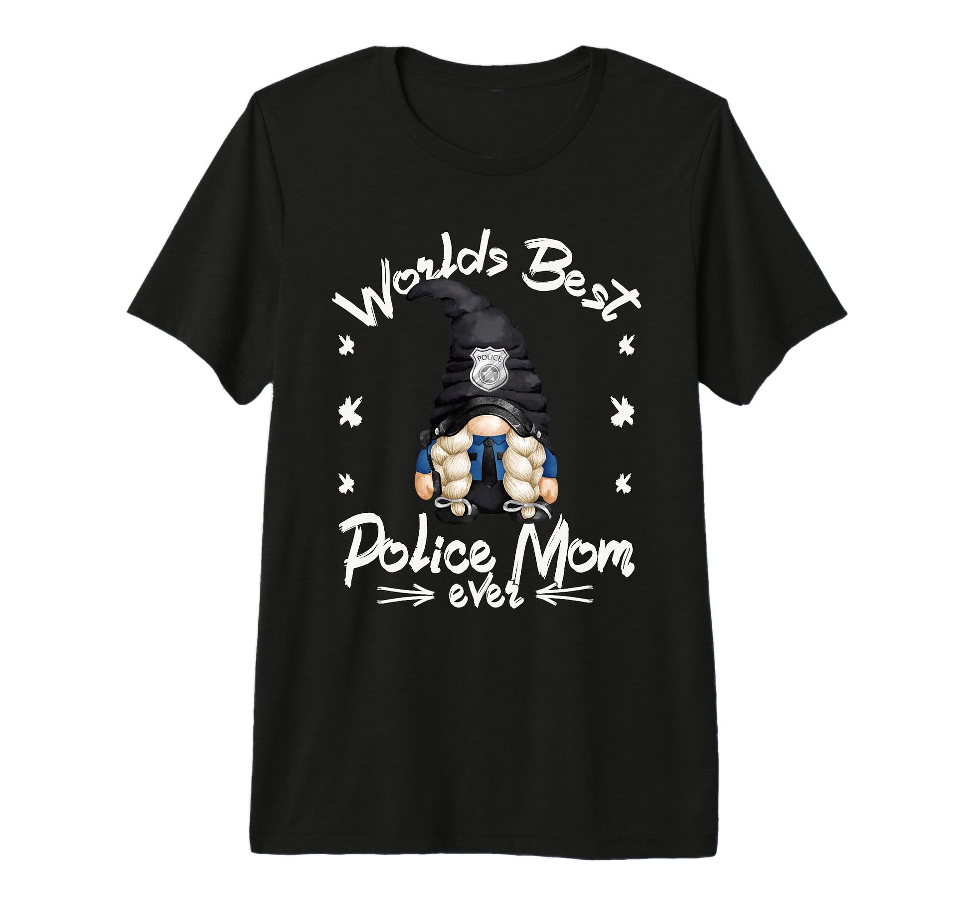 Mother S Day Gnome Worlds Best Police T-Shirt - Trendy Graphic Men Women - T-Shirt, Sweatshirt, Hoodie