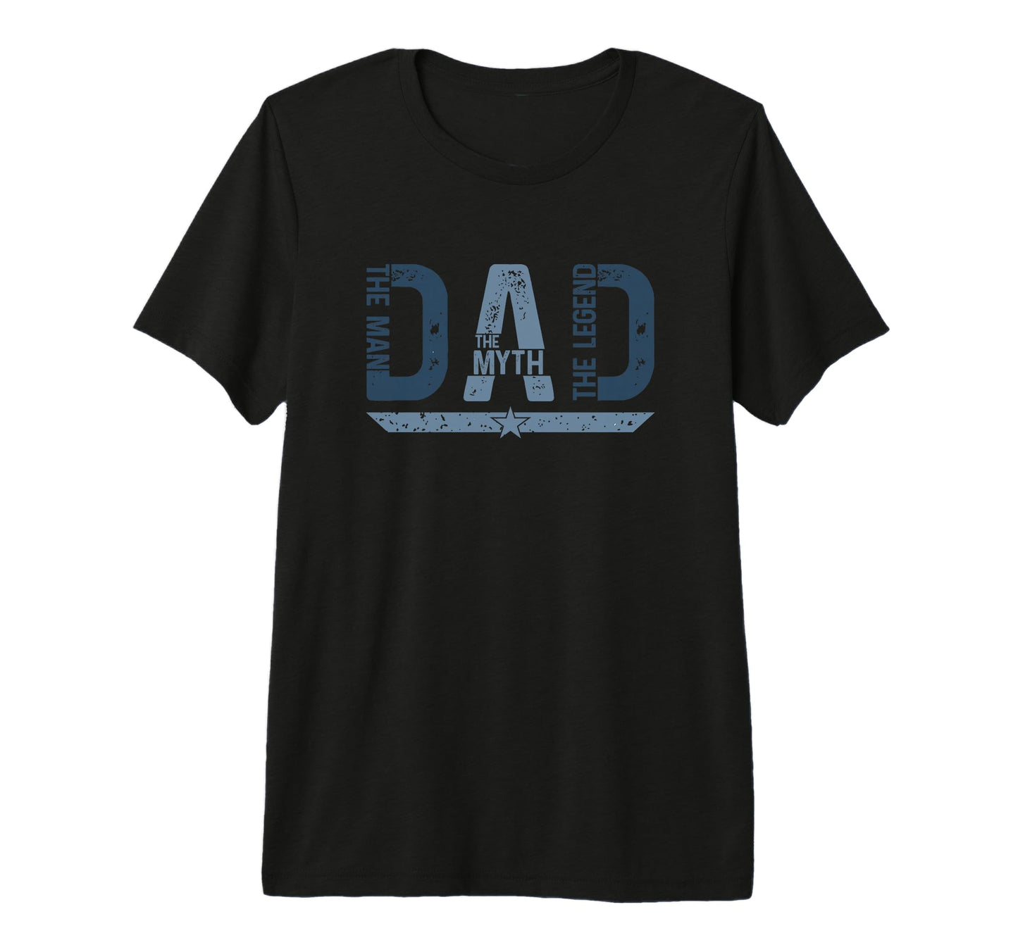 Mens Fathers Day Dad Myth Legend Tri Blend T-Shirt - Graphic Print Unisex - T-Shirt, Sweatshirt, Hoodie