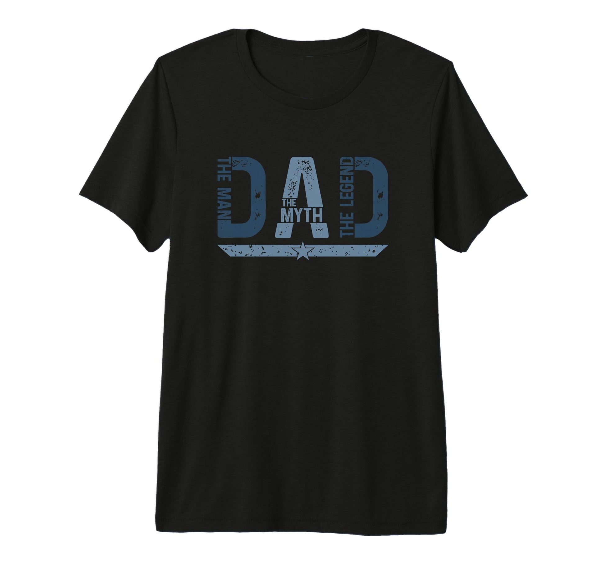 Mens Fathers Day Dad Myth Legend Tri Blend T-Shirt - Graphic Print Unisex - T-Shirt, Sweatshirt, Hoodie