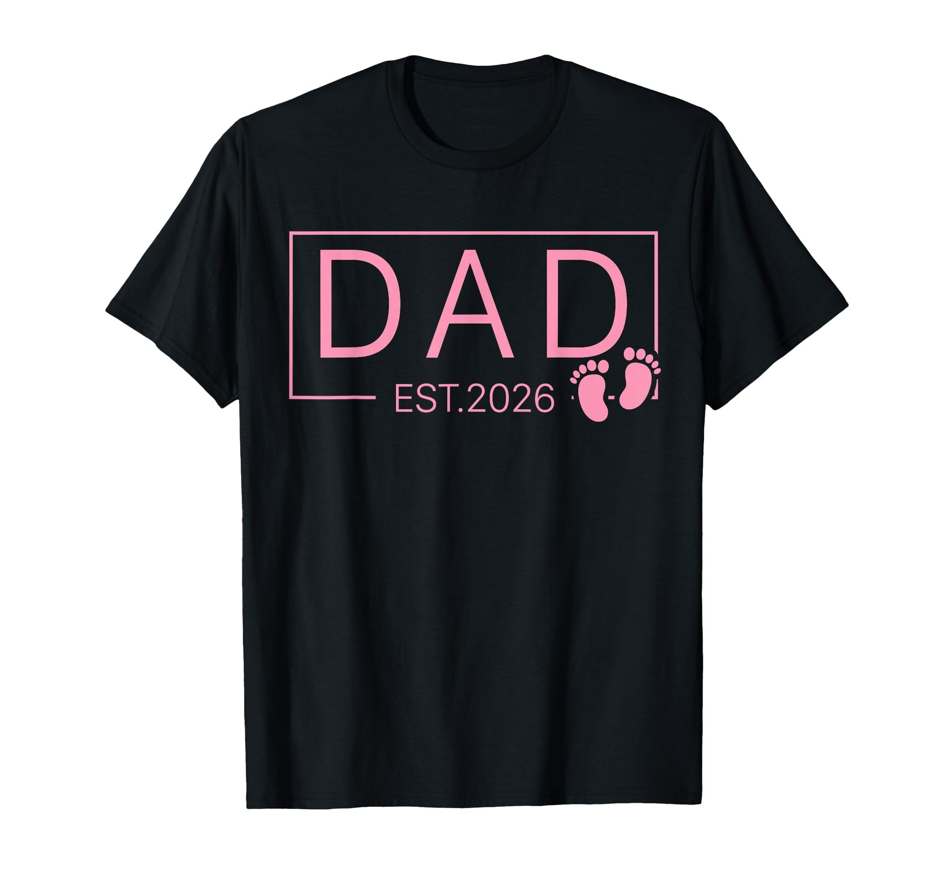 Promoted To Dad Est 2026 New Daddy T-Shirt - Minimalist Print for Adults - T-Shirt, Sweatshirt, Hoodie