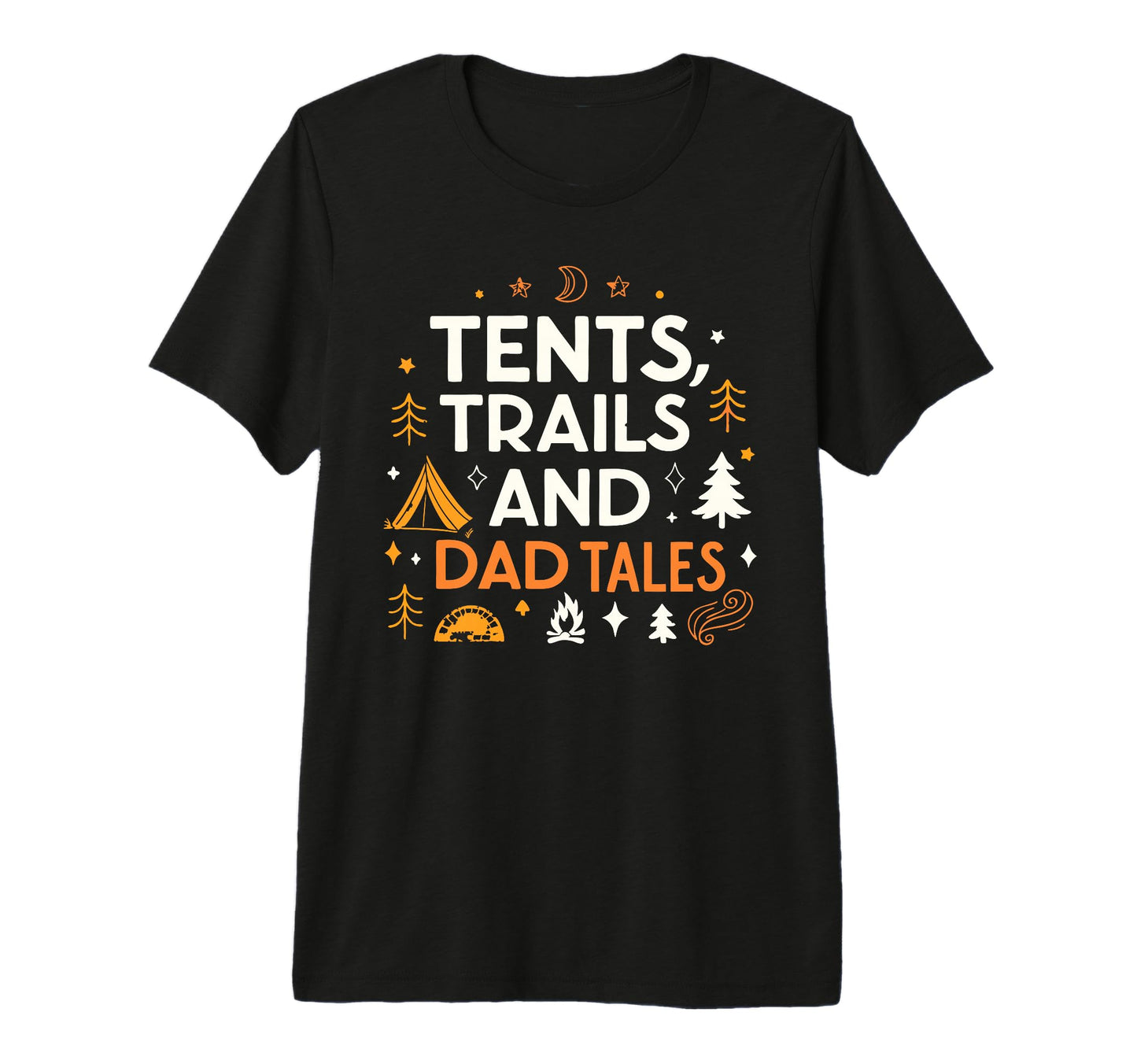 Fireside Chats Hiking Fathers Day Tri T-Shirt - Minimalist Print Unisex - T-Shirt, Sweatshirt, Hoodie