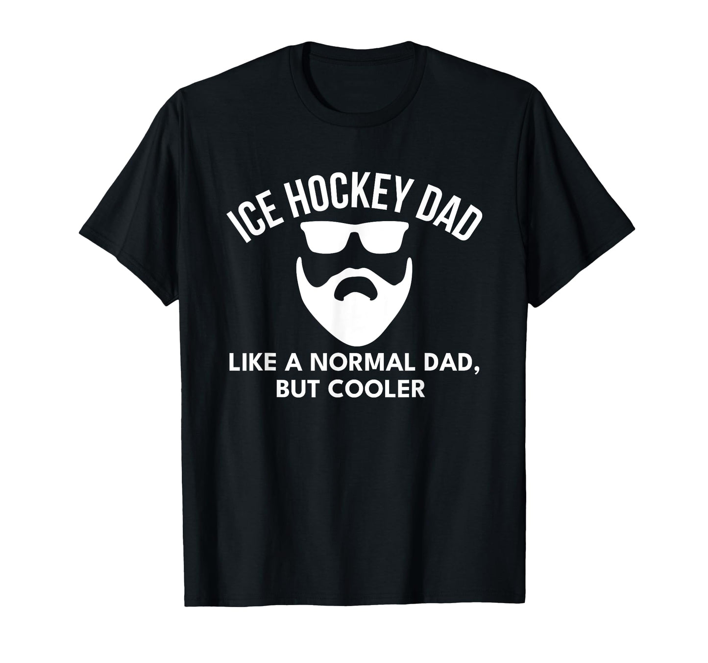 Ice Hockey Dad Bearded T-Shirt - Graphic Print for Adults - T-Shirt, Sweatshirt, Hoodie