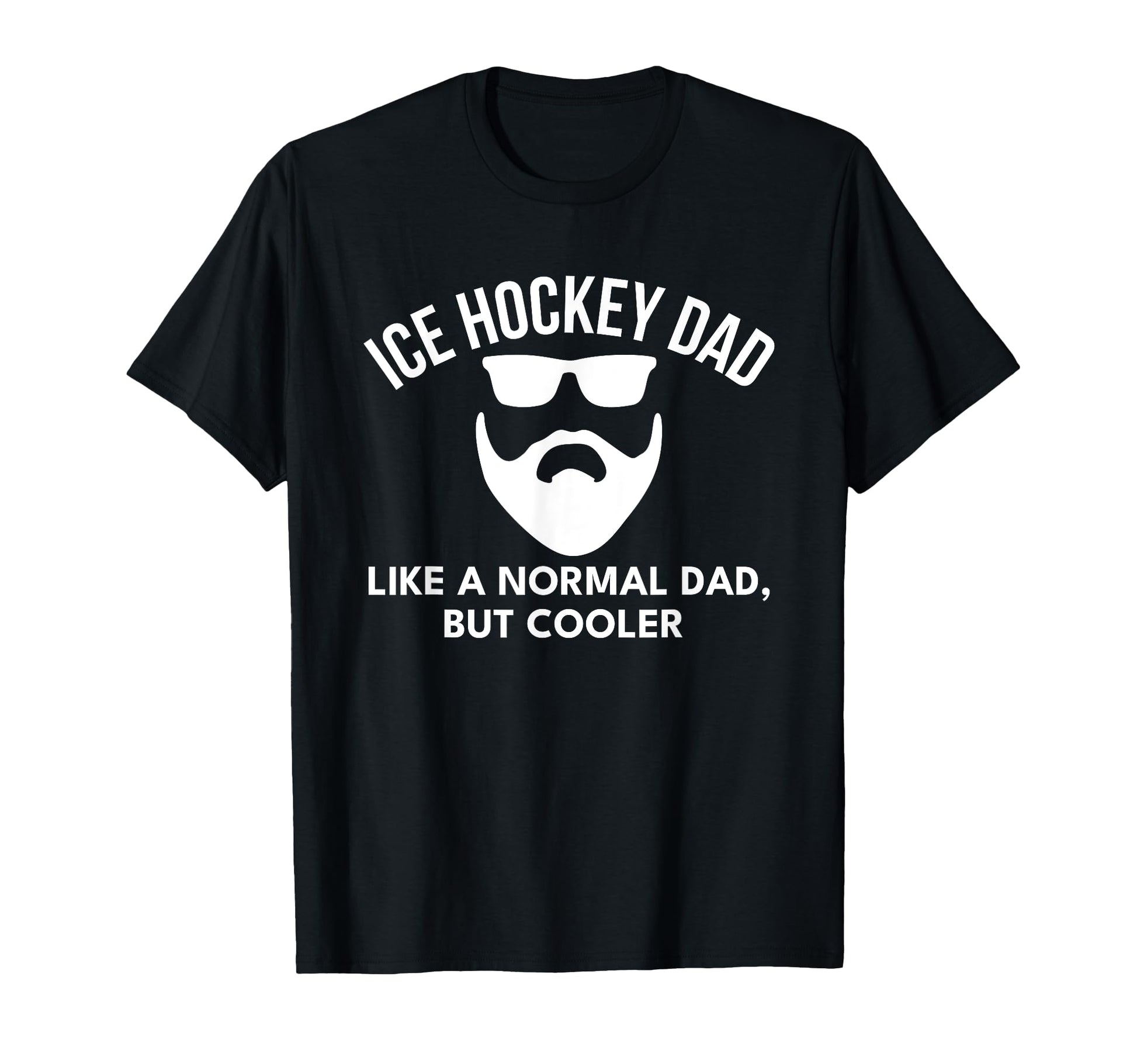 Ice Hockey Dad Bearded T-Shirt - Graphic Print for Adults - T-Shirt, Sweatshirt, Hoodie
