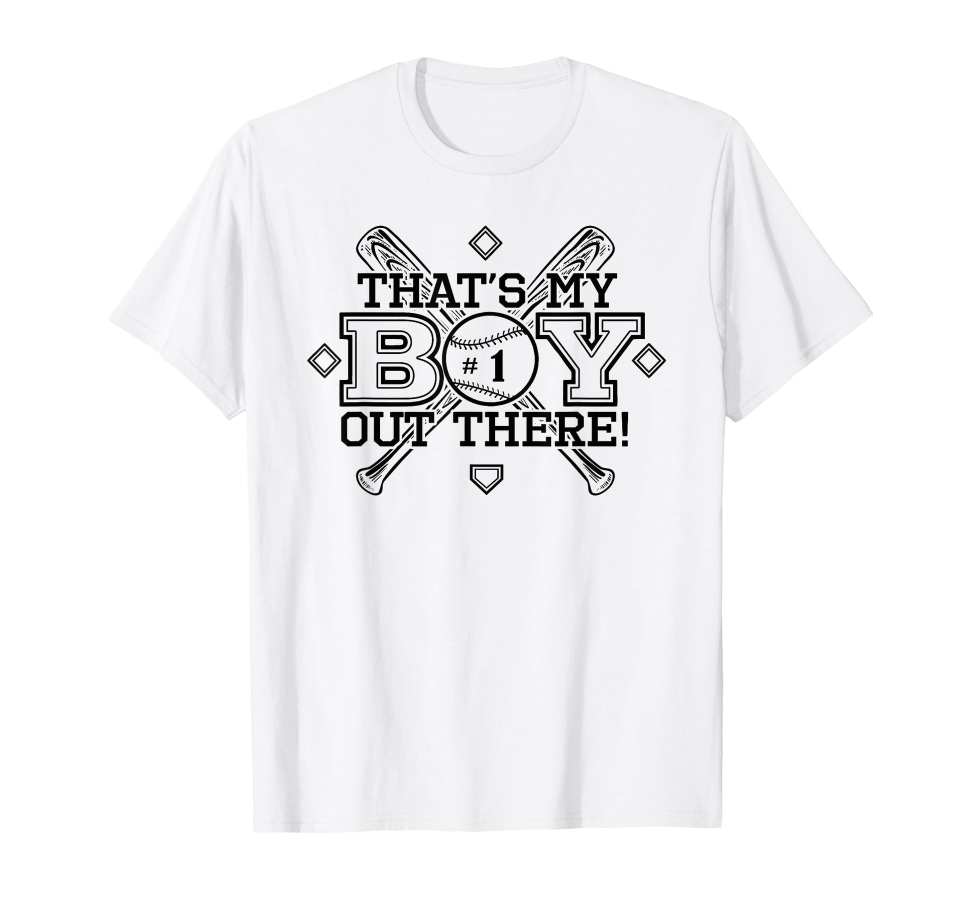 Baseball Mom Dad Thats My Proud T-Shirt - Casual Everyday Wear Unisex - T-Shirt, Sweatshirt, Hoodie