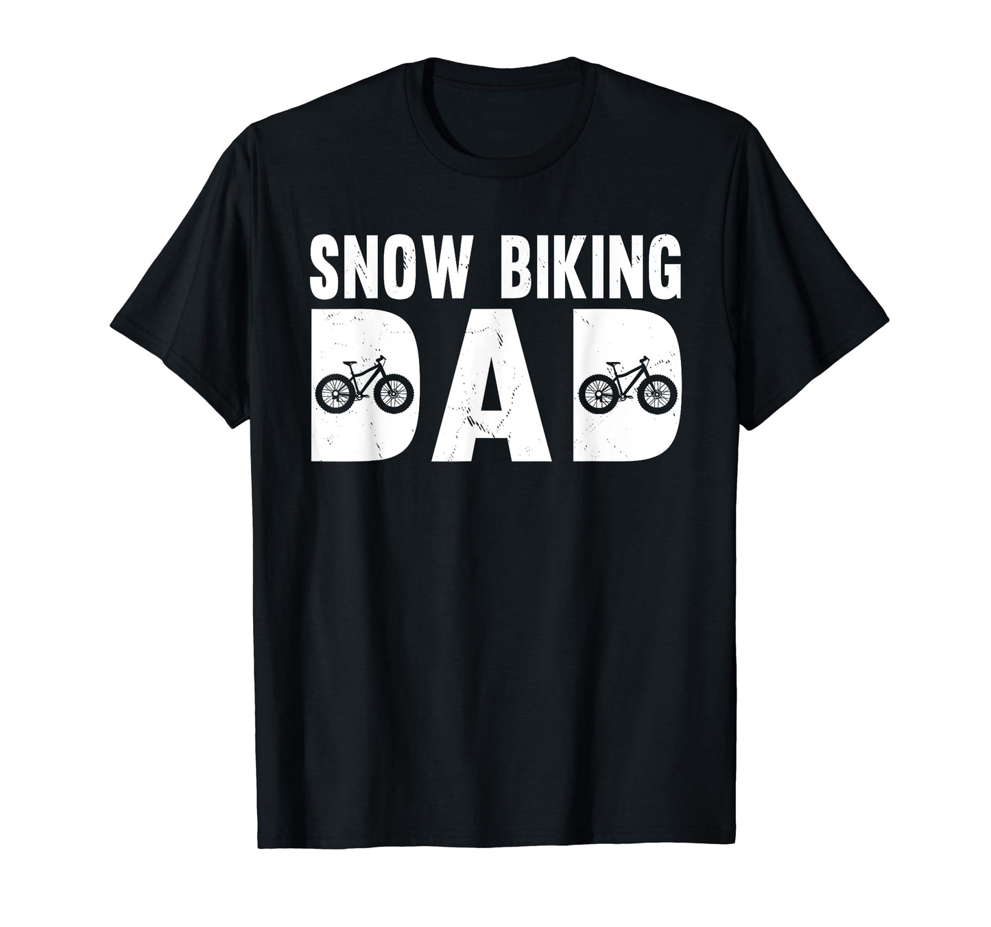 Funny Snow Biking Dad Winter Fat T-Shirt - Novelty Apparel for Adults - T-Shirt, Sweatshirt, Hoodie