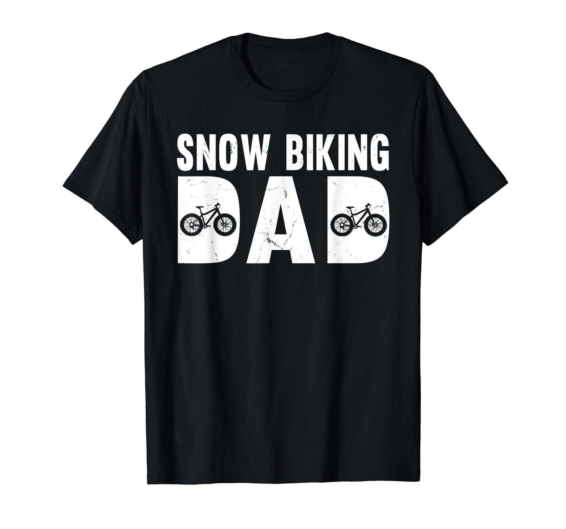 Funny Snow Biking Dad Winter Fat T-Shirt - Novelty Apparel for Adults - T-Shirt, Sweatshirt, Hoodie