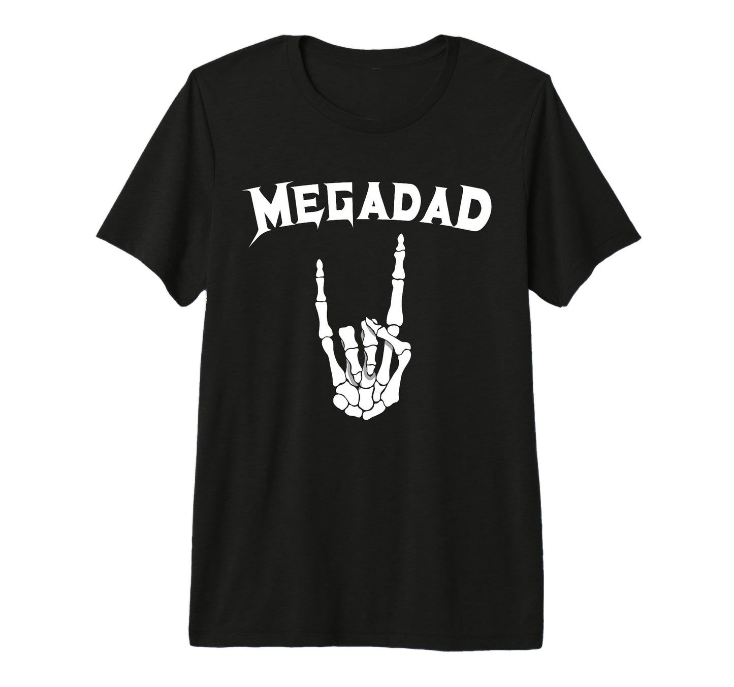 Megadad Skeleton Rocker Dad Megadad Tri T-Shirt - Trendy Graphic Unisex - T-Shirt, Sweatshirt, Hoodie