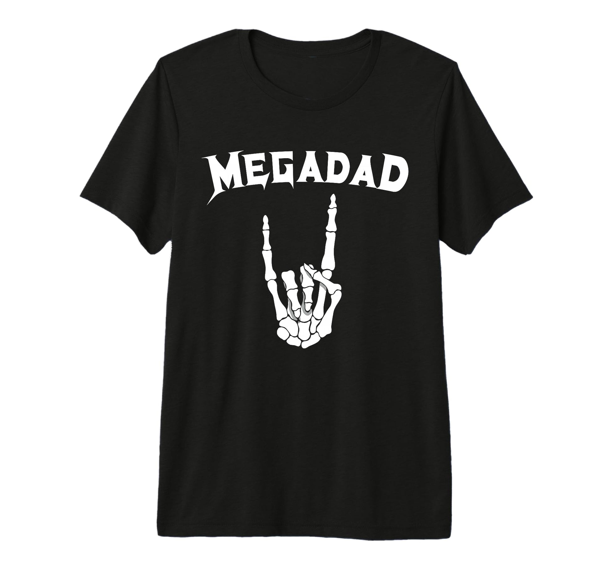 Megadad Skeleton Rocker Dad Megadad Tri T-Shirt - Trendy Graphic Unisex - T-Shirt, Sweatshirt, Hoodie