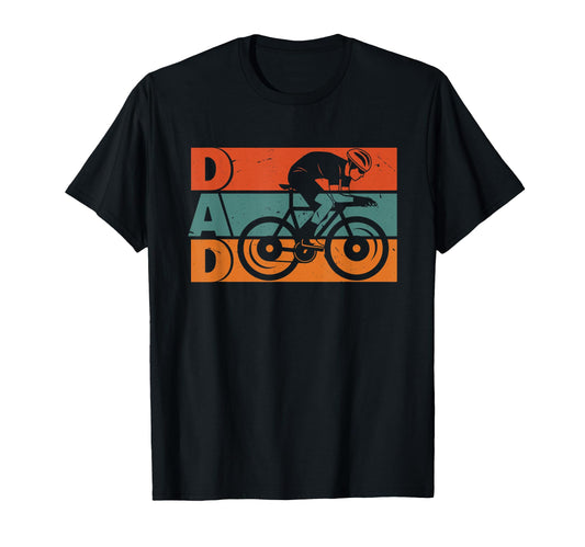 Bicycle Dad Cycling Happy Fathers Day T-Shirt - Graphic Print for Adults - T-Shirt, Sweatshirt, Hoodie