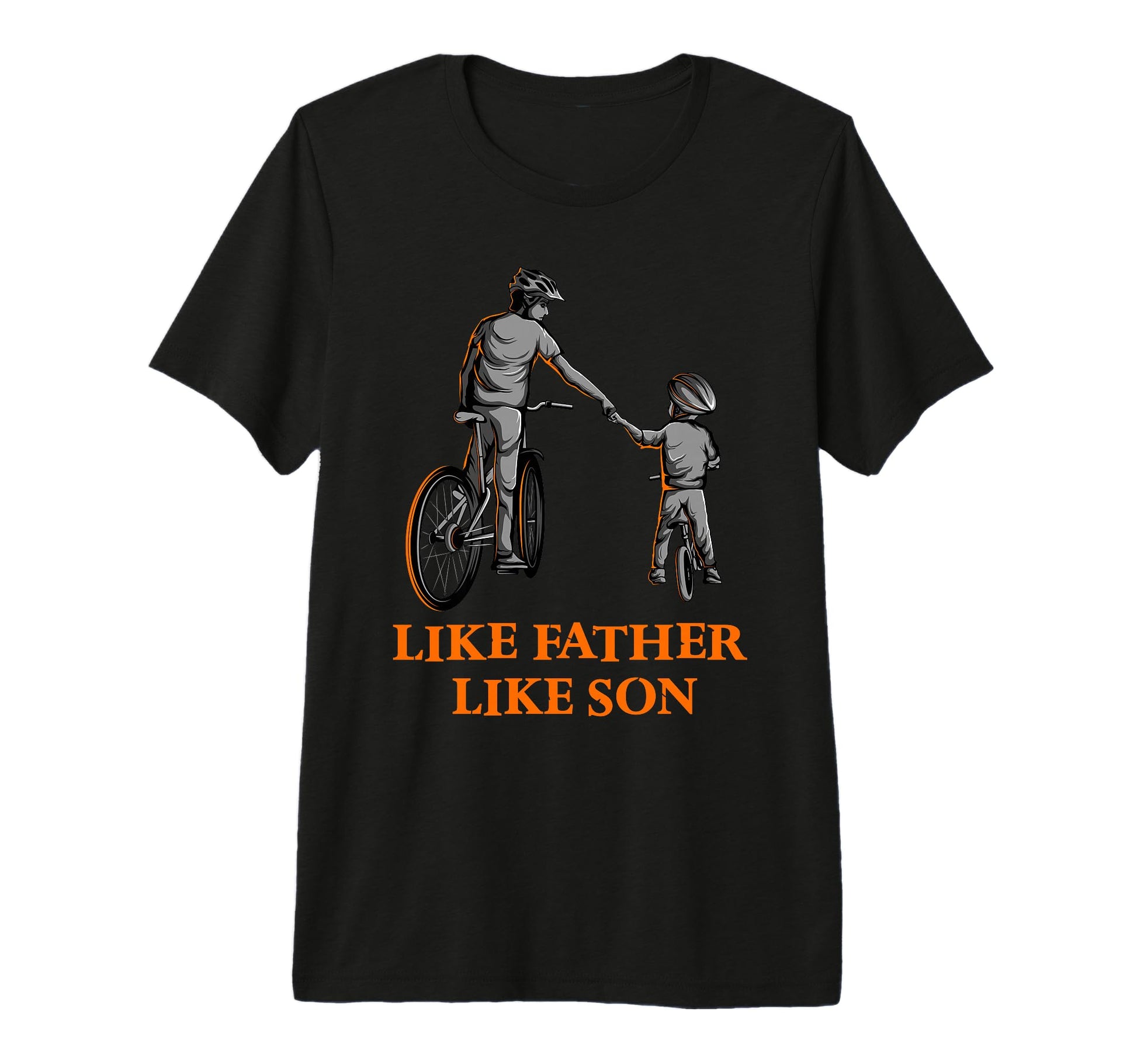 Cycling Father And Son Bicycle Riding T-Shirt - Minimalist Print Men Women - T-Shirt, Sweatshirt, Hoodie