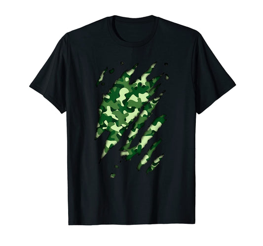 Camo Hunting Military Camouflage T-Shirt - Aesthetic Graphic for Adults - T-Shirt, Sweatshirt, Hoodie