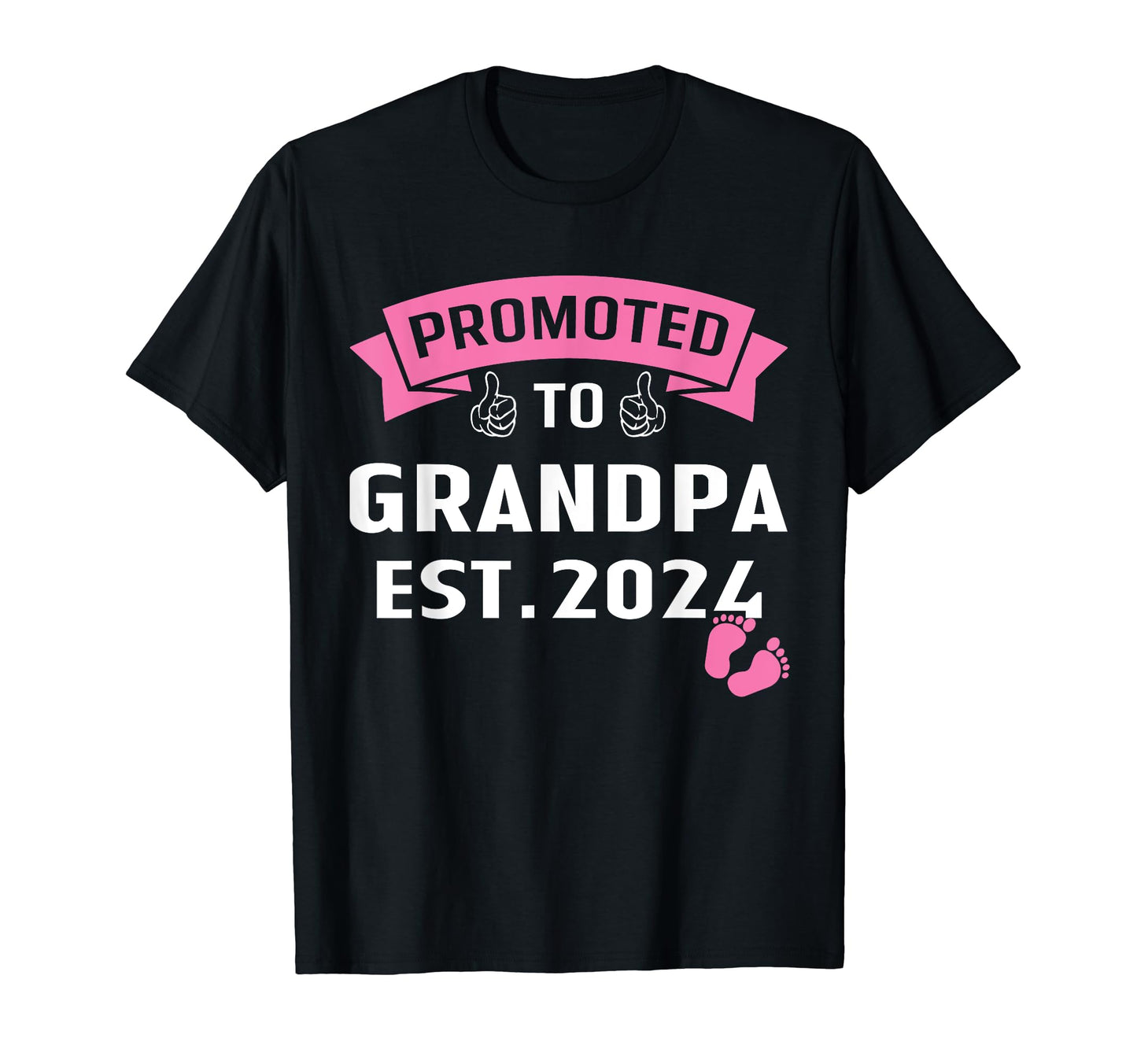 New Grandpa 2024 Promoted To Grandpa T-Shirt - Streetwear Style for Adults - T-Shirt, Sweatshirt, Hoodie