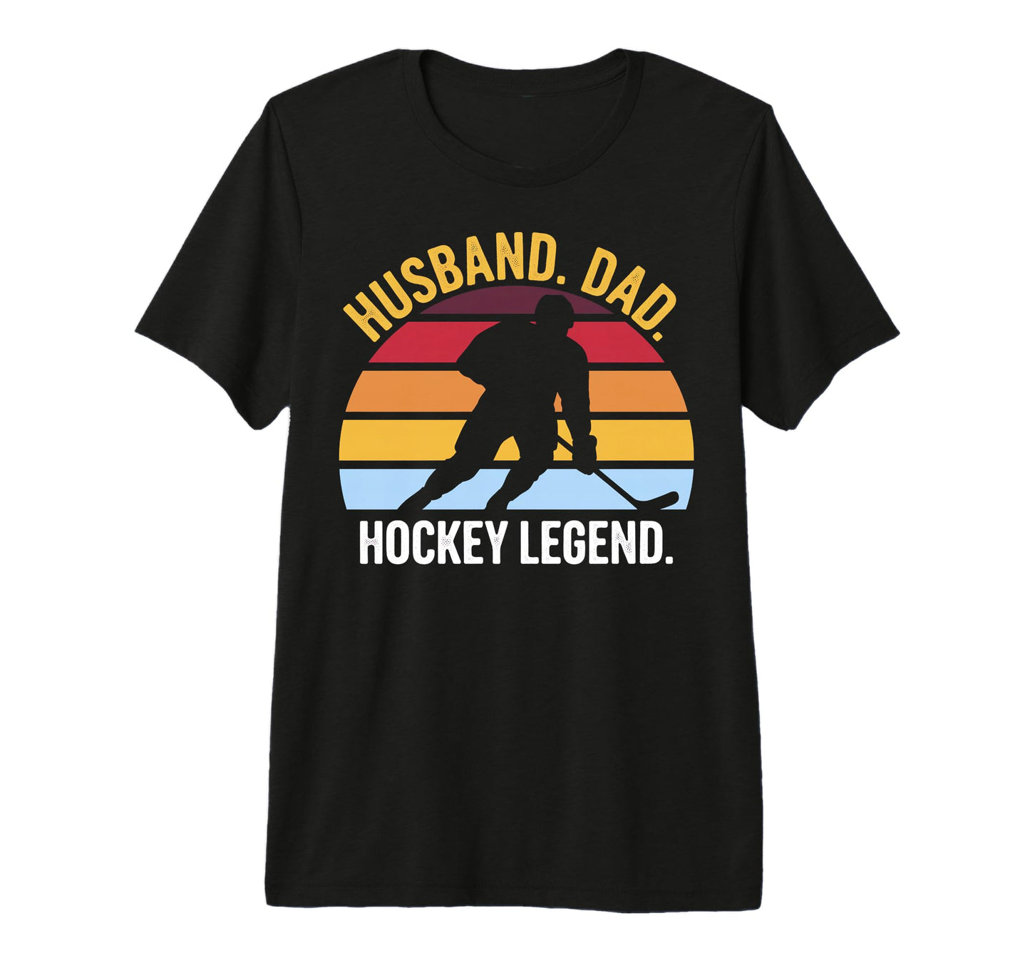 Husband Dad Hockey Legend Tri Blend T-Shirt - Streetwear Style Unisex - T-Shirt, Sweatshirt, Hoodie
