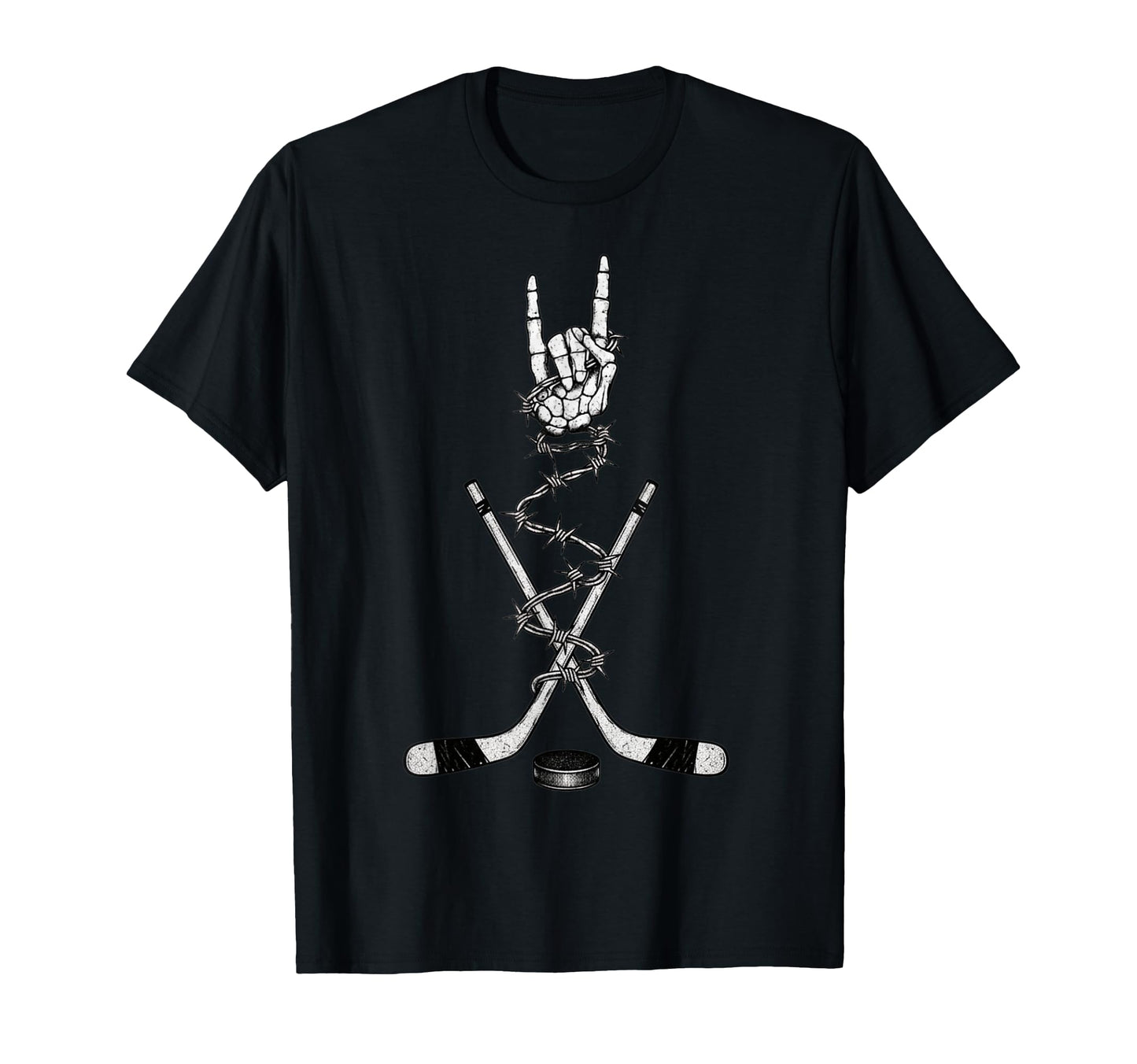 Hockey Player Coach Team 90S Alt Metal T-Shirt - Unique Graphic Men Women - T-Shirt, Sweatshirt, Hoodie