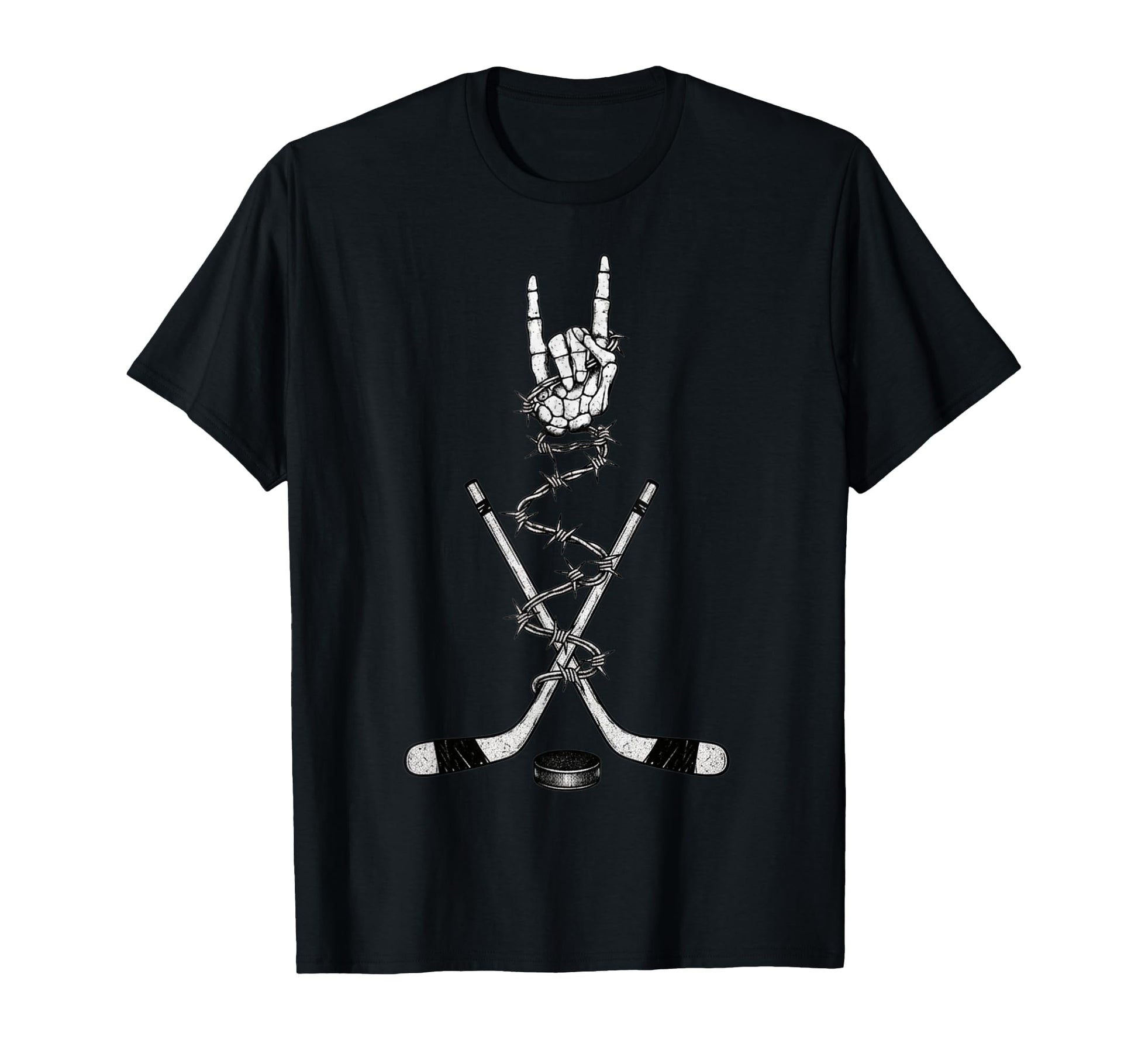 Hockey Player Coach Team 90S Alt Metal T-Shirt - Unique Graphic Men Women - T-Shirt, Sweatshirt, Hoodie