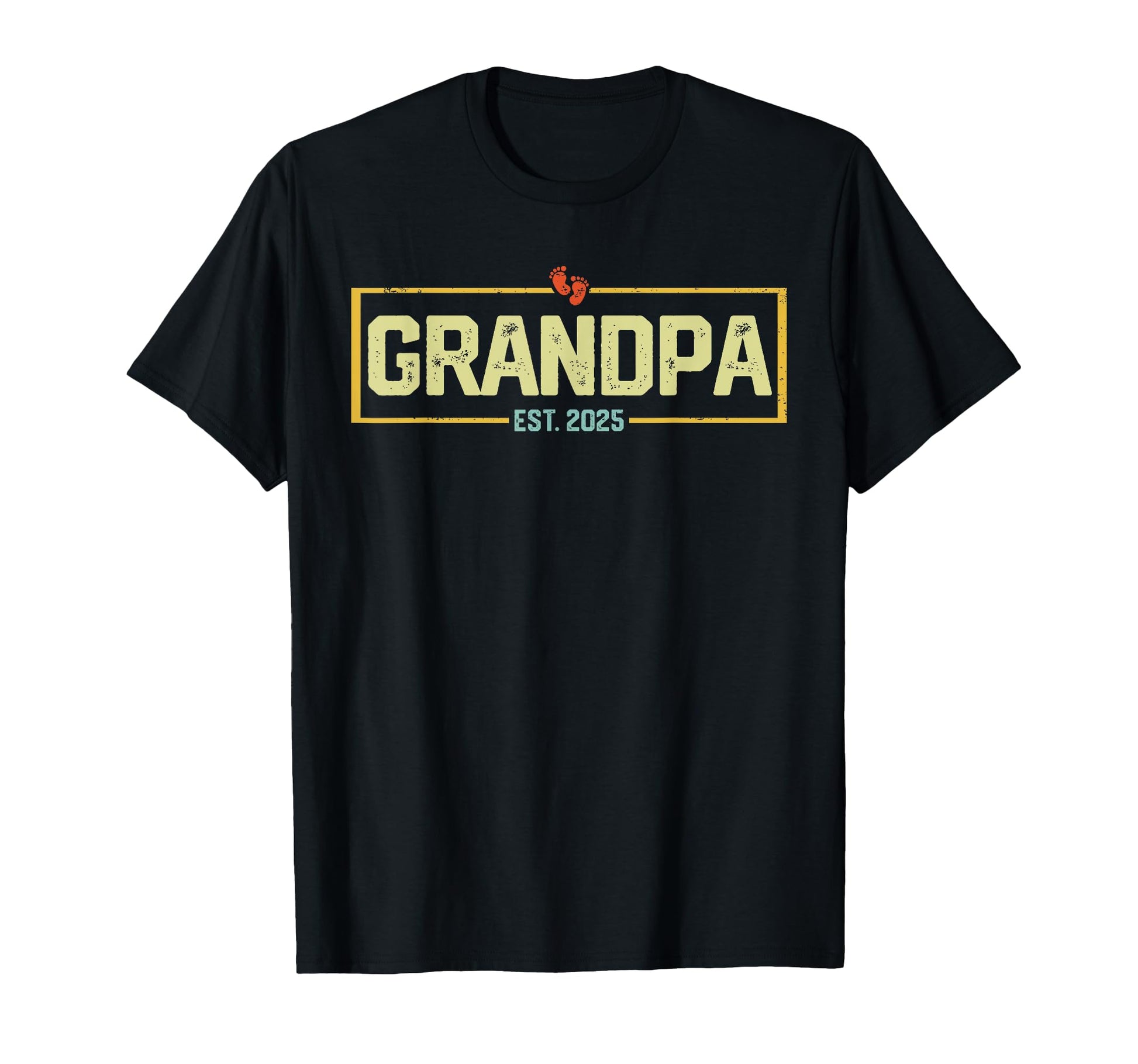 Grandpa Est 2025 Promoted To Grandpa T-Shirt - Novelty Apparel for Adults - T-Shirt, Sweatshirt, Hoodie