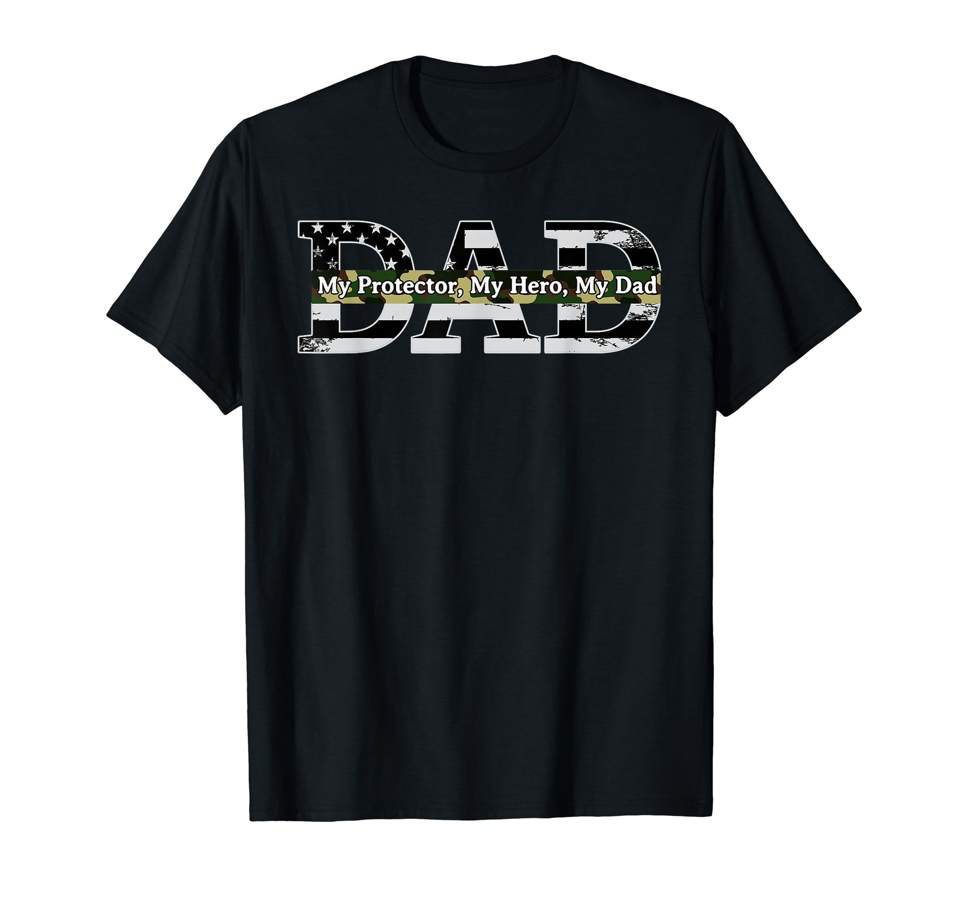 Happy Fathers Day My Protector Hero T-Shirt - Custom Art Print for Adults - T-Shirt, Sweatshirt, Hoodie