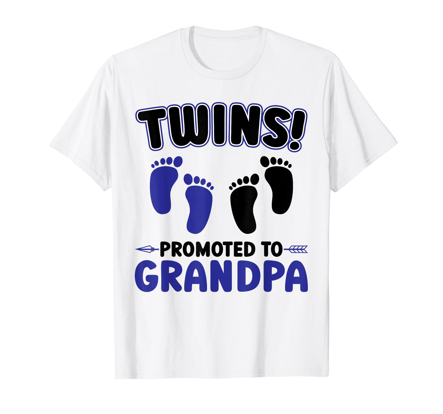 Twins Promoted To Grandpa Twin T-Shirt - Novelty Apparel for Adults - T-Shirt, Sweatshirt, Hoodie