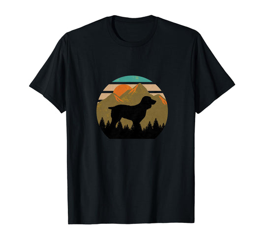 Boykin Dog Sunset Distressed Hiking Gift T-Shirt - Unique Graphic Men Women - T-Shirt, Sweatshirt, Hoodie