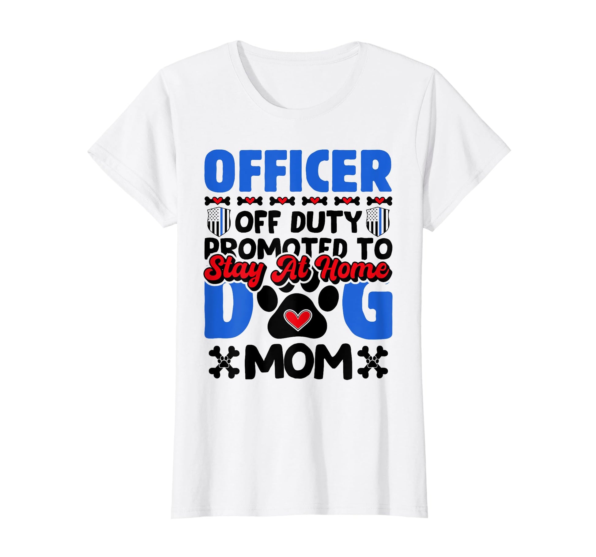Officer Off Duty Promoted To Dog T-Shirt - Aesthetic Graphic for Adults - T-Shirt, Sweatshirt, Hoodie