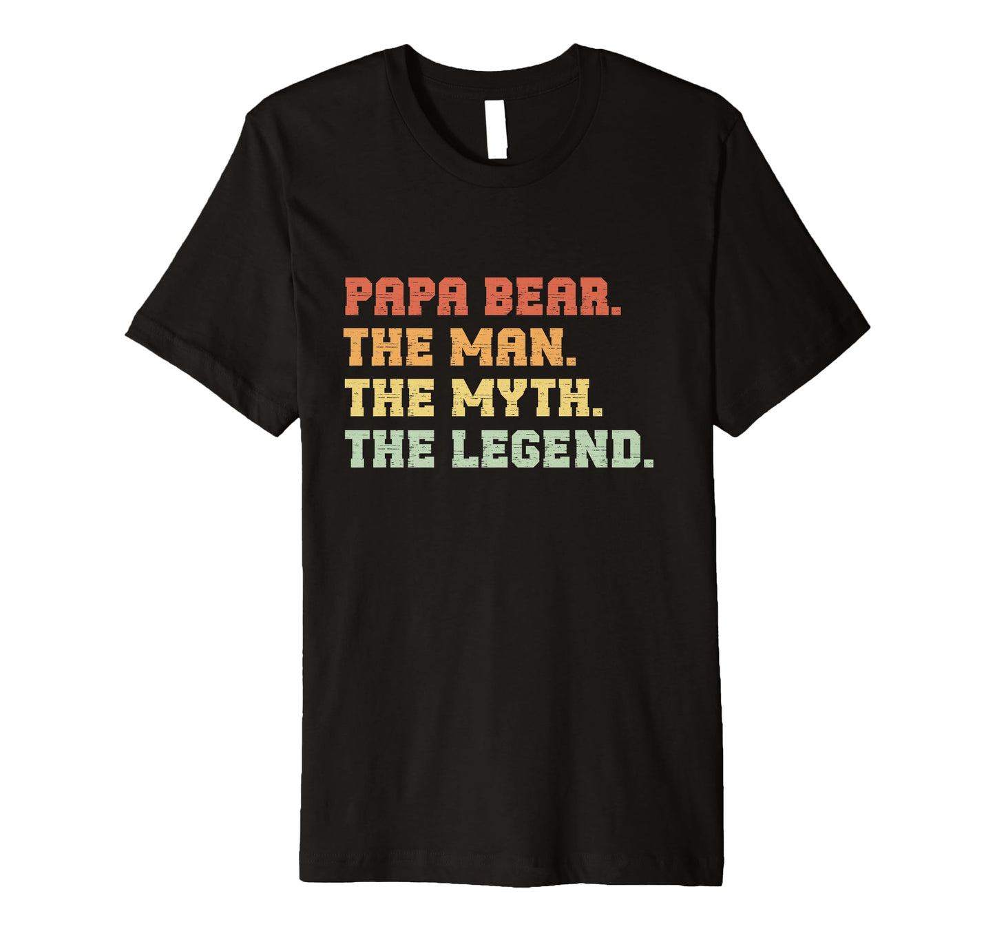 Papa Bear Myth Legend Fathers Day Dad T-Shirt - Custom Art Print for Adults - T-Shirt, Sweatshirt, Hoodie