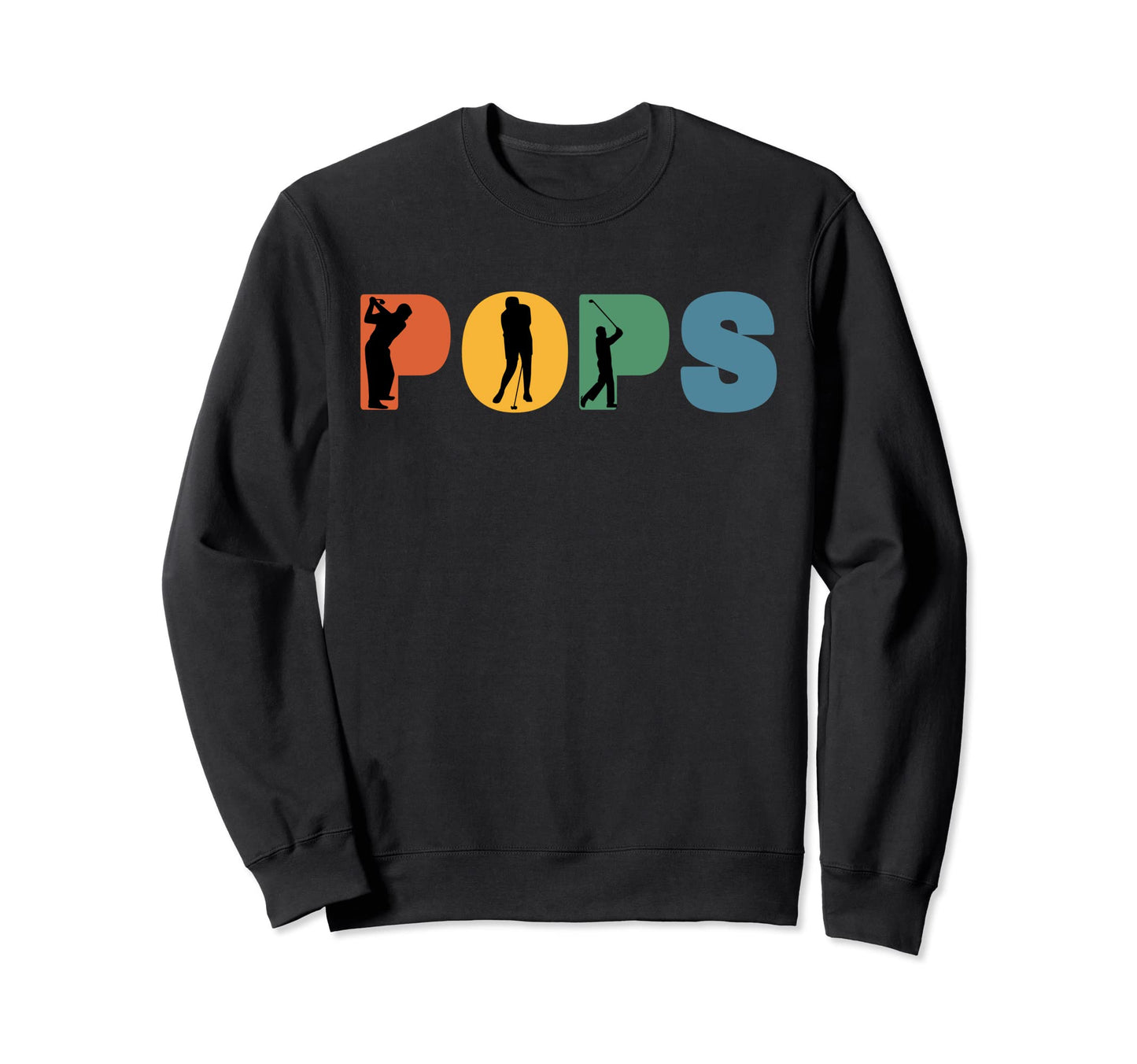 Golf Grandpa Golfer Pops Sweatshirt - Minimalist Print Men Women - T-Shirt, Sweatshirt, Hoodie