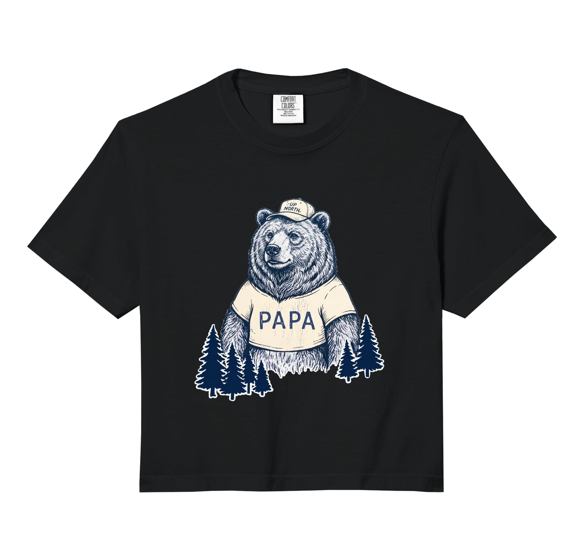 Papa Bear North Forest Camping Hoodie - Fun Novelty Design Unisex - T-Shirt, Sweatshirt, Hoodie