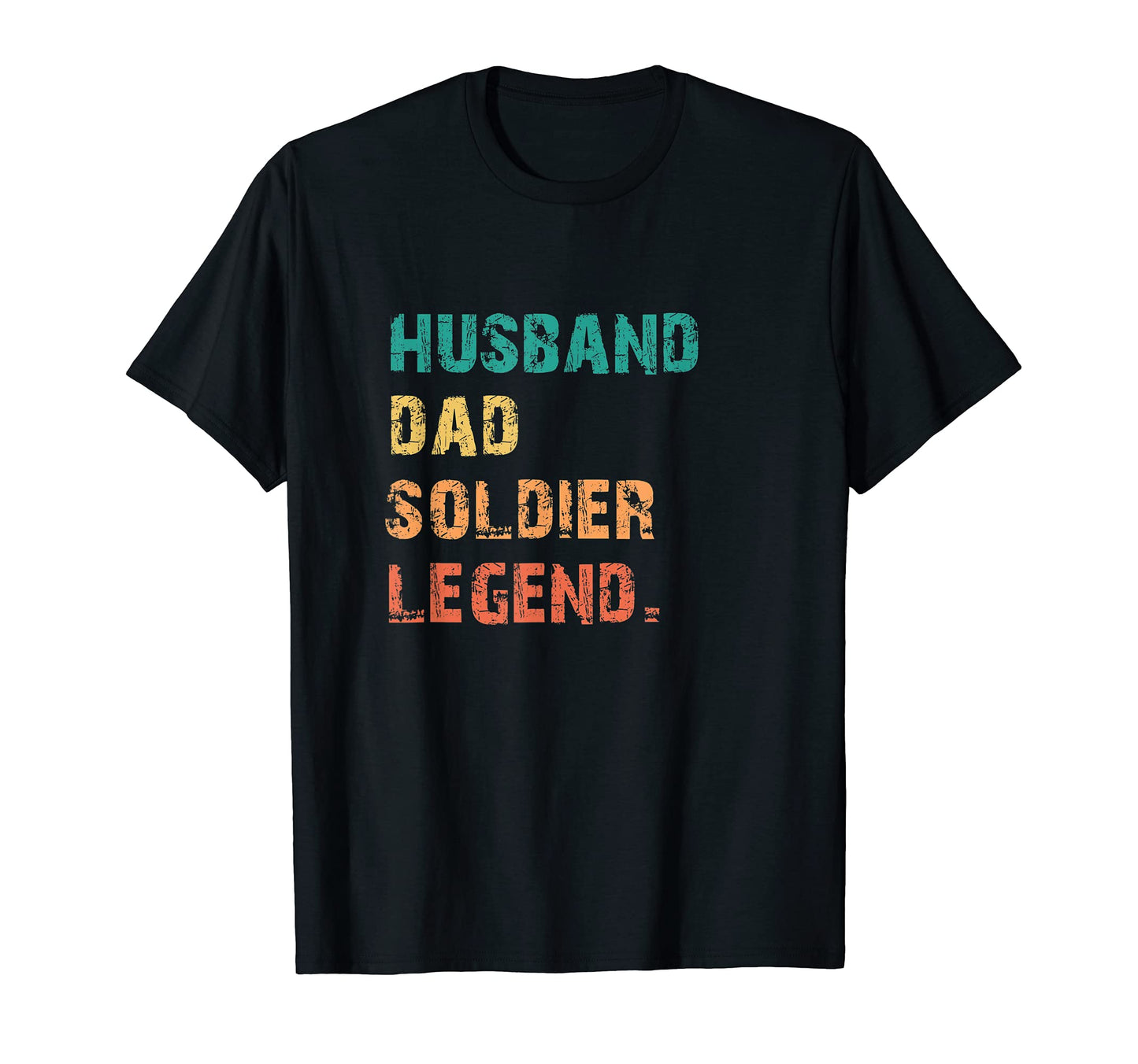 Mens Husband Dad Soldier Legend Best T-Shirt - Trendy Graphic for Adults - T-Shirt, Sweatshirt, Hoodie