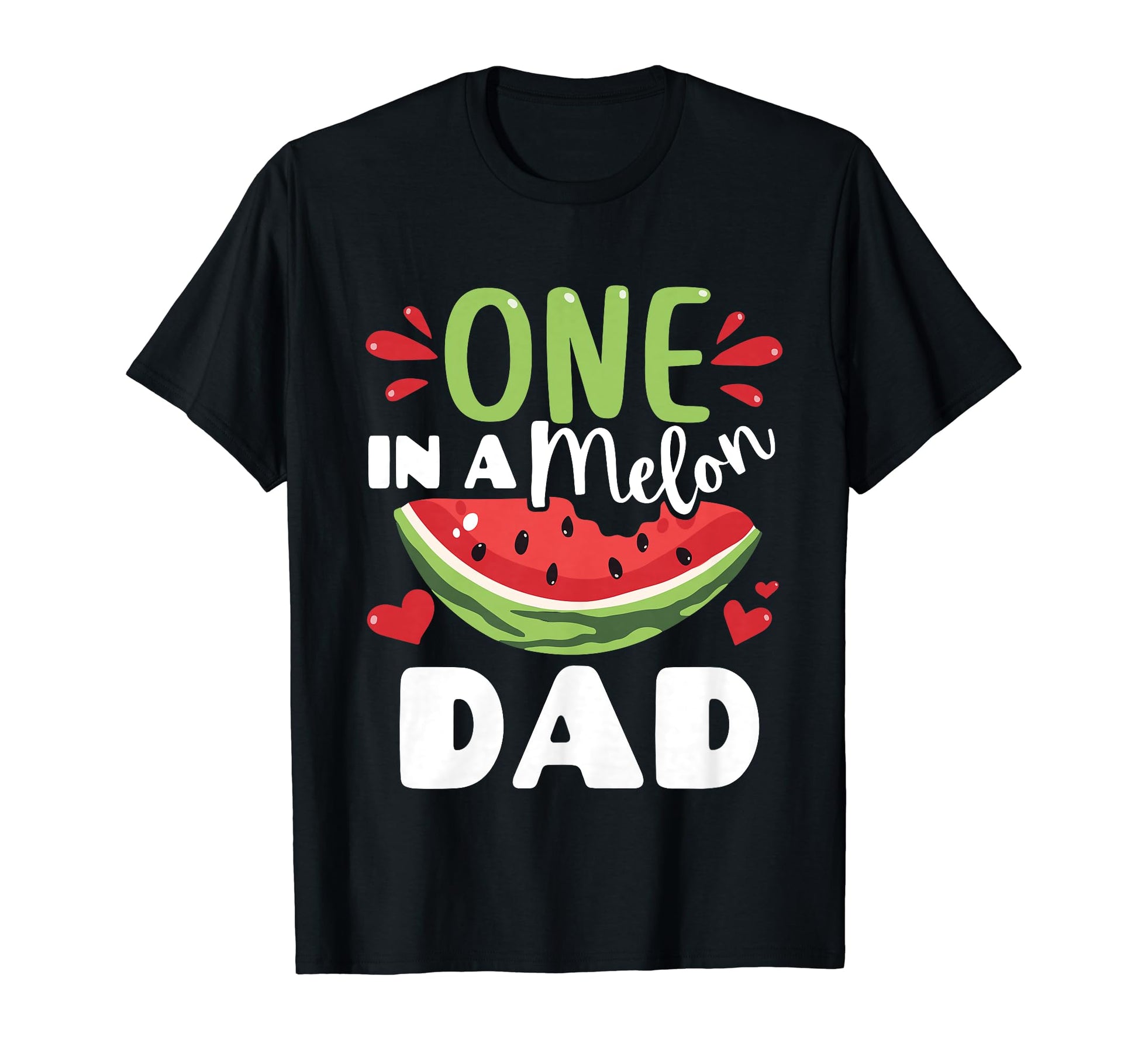 One Melon Dad Watermelon Summer Family T-Shirt - Graphic Print for Adults - T-Shirt, Sweatshirt, Hoodie