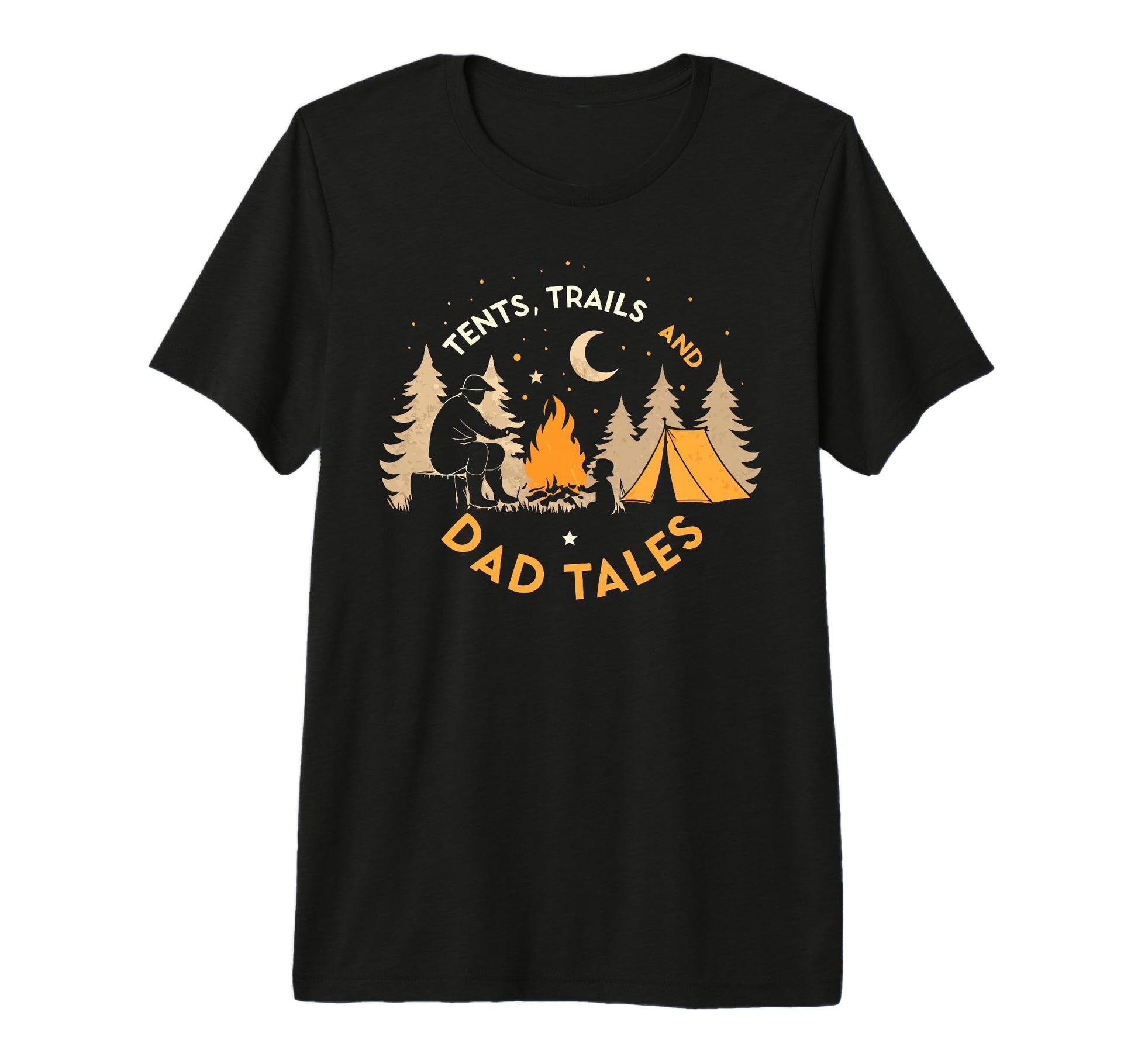 Exploring Outdoors Dad Tents T-Shirt - Casual Everyday Wear for Adults - T-Shirt, Sweatshirt, Hoodie