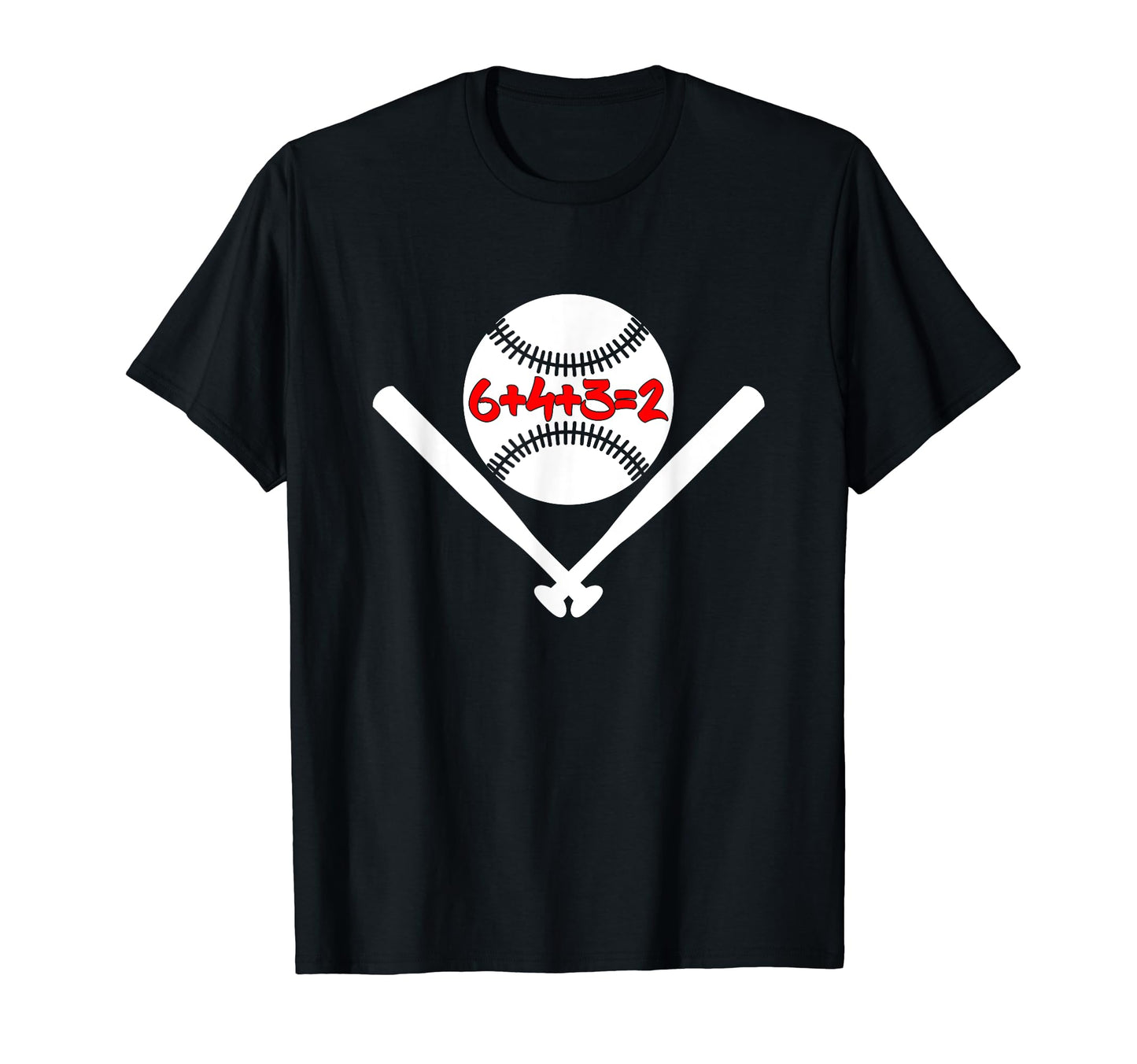 6 4 3 2 Math Double Play 6432 Baseball T-Shirt - Trendy Graphic for Adults - T-Shirt, Sweatshirt, Hoodie