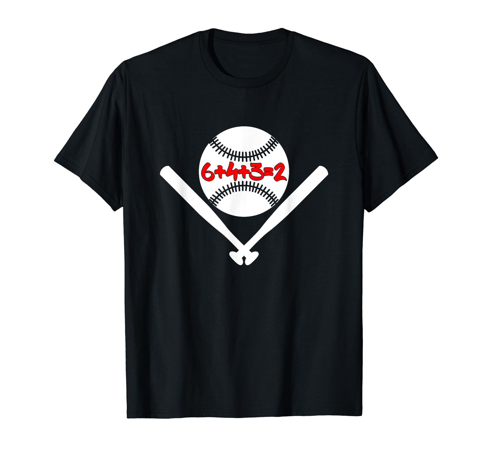 6 4 3 2 Math Double Play 6432 Baseball T-Shirt - Trendy Graphic for Adults - T-Shirt, Sweatshirt, Hoodie
