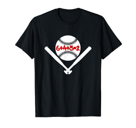 6 4 3 2 Math Double Play 6432 Baseball T-Shirt - Trendy Graphic for Adults - T-Shirt, Sweatshirt, Hoodie