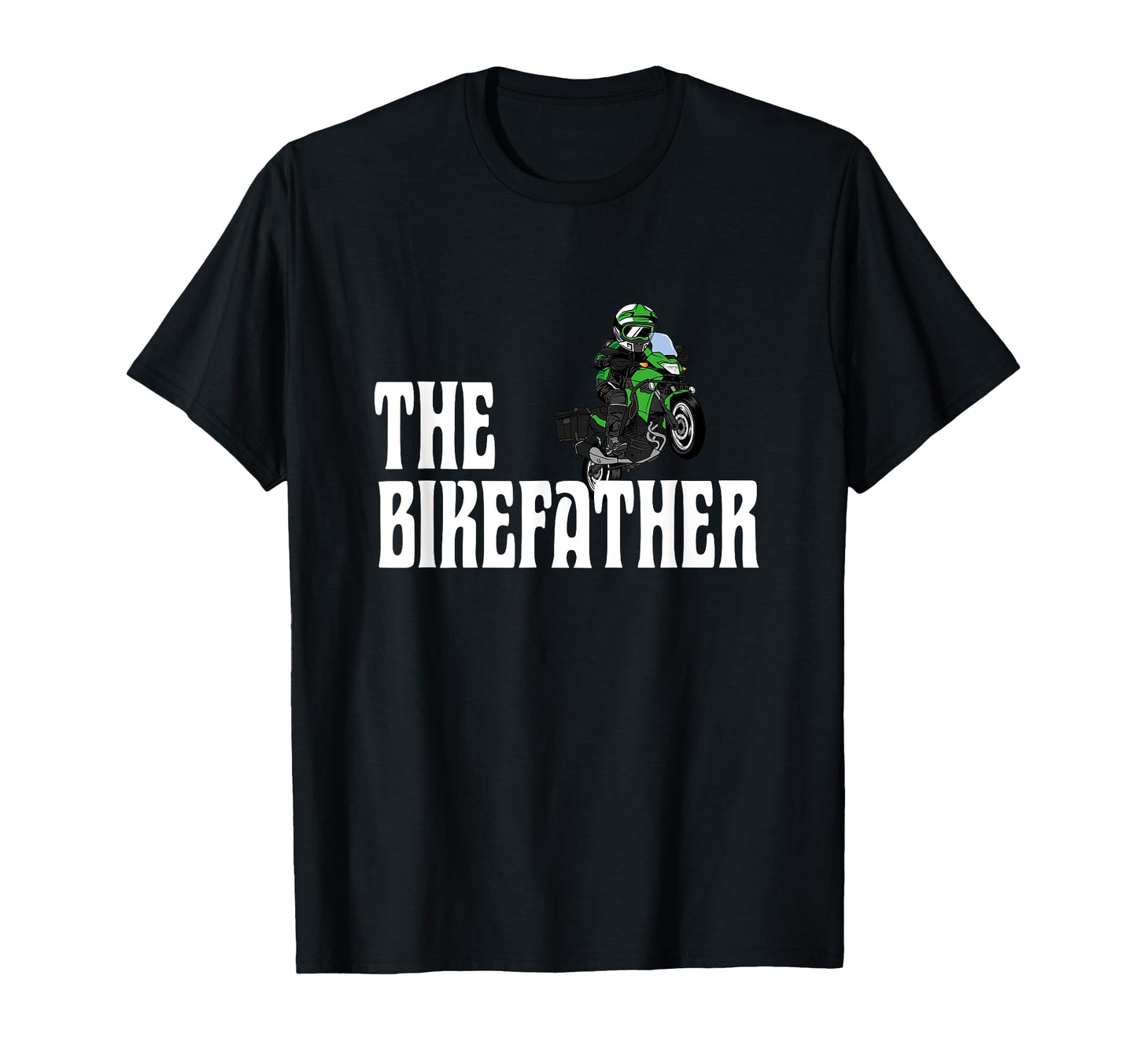 Biker Biker Dad Bikefather Funny T-Shirt - Aesthetic Graphic for Adults - T-Shirt, Sweatshirt, Hoodie