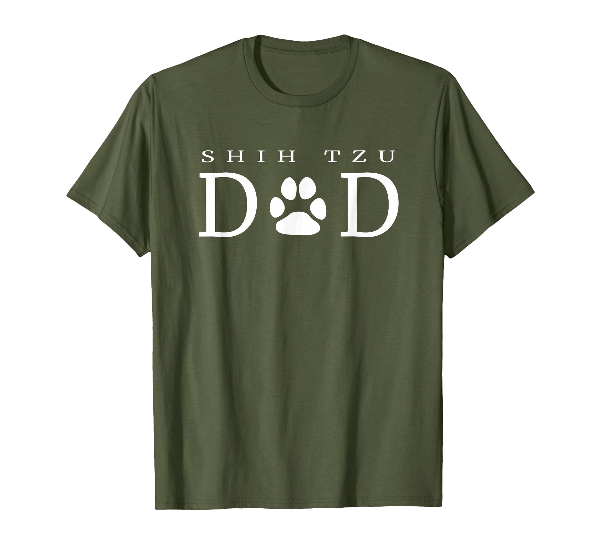 Shih Tzu Dad Dog Gift Paw Funny T-Shirt - Aesthetic Graphic Men Women - T-Shirt, Sweatshirt, Hoodie
