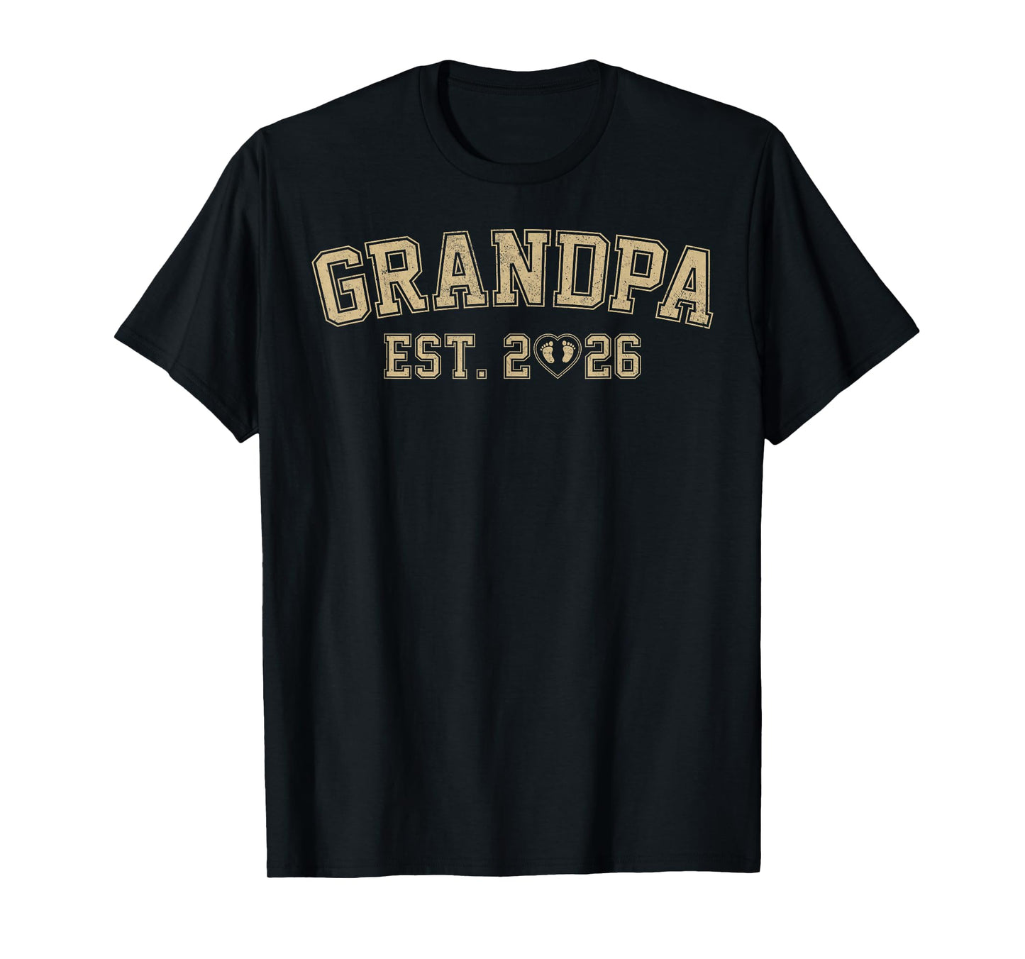 Mens Promoted To Grandpa Est 2026 T-Shirt - Custom Art Print Men Women - T-Shirt, Sweatshirt, Hoodie