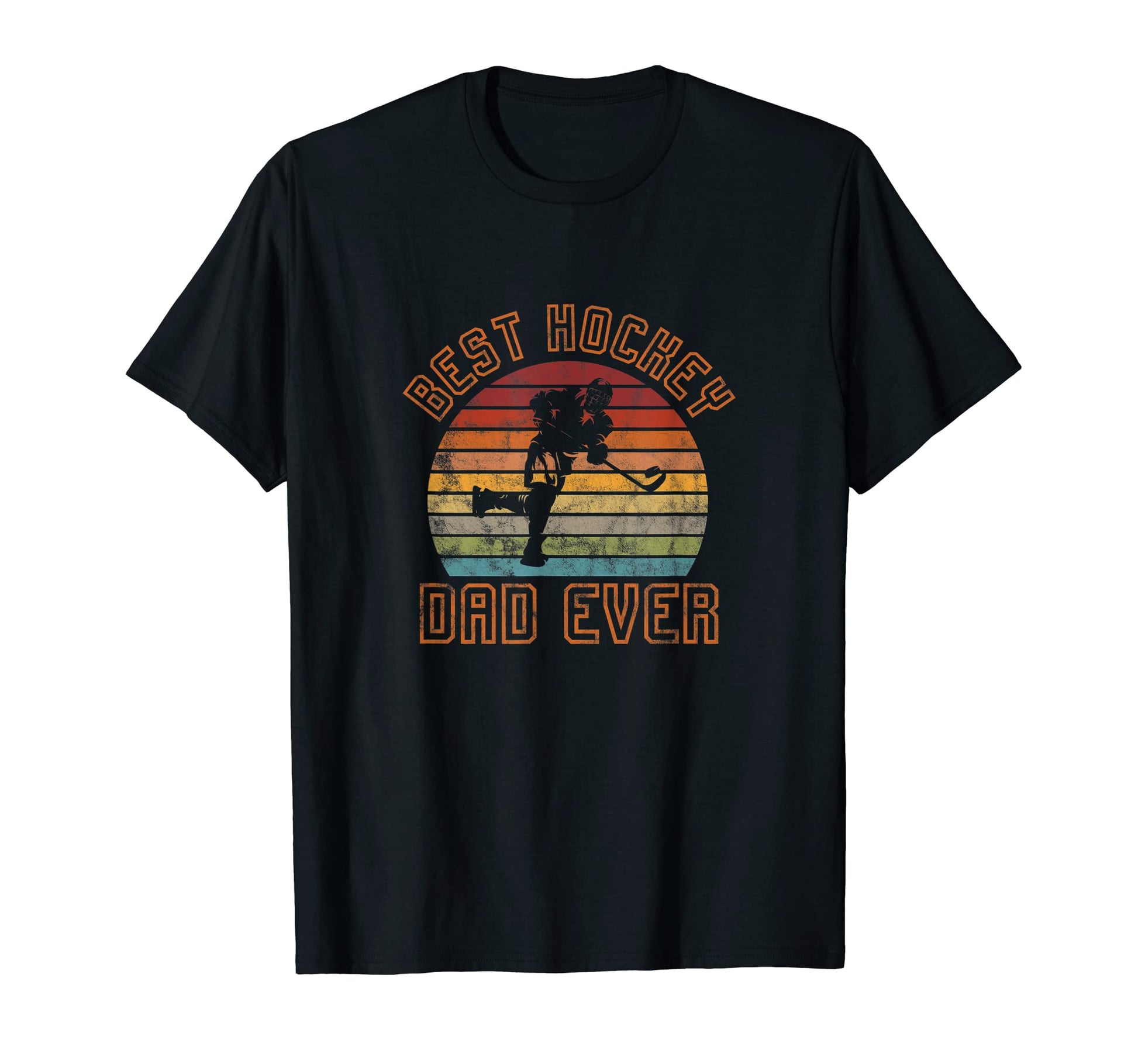 Mens Best Hockey Dad Ever Father Ice T-Shirt - Unique Graphic for Adults - T-Shirt, Sweatshirt, Hoodie